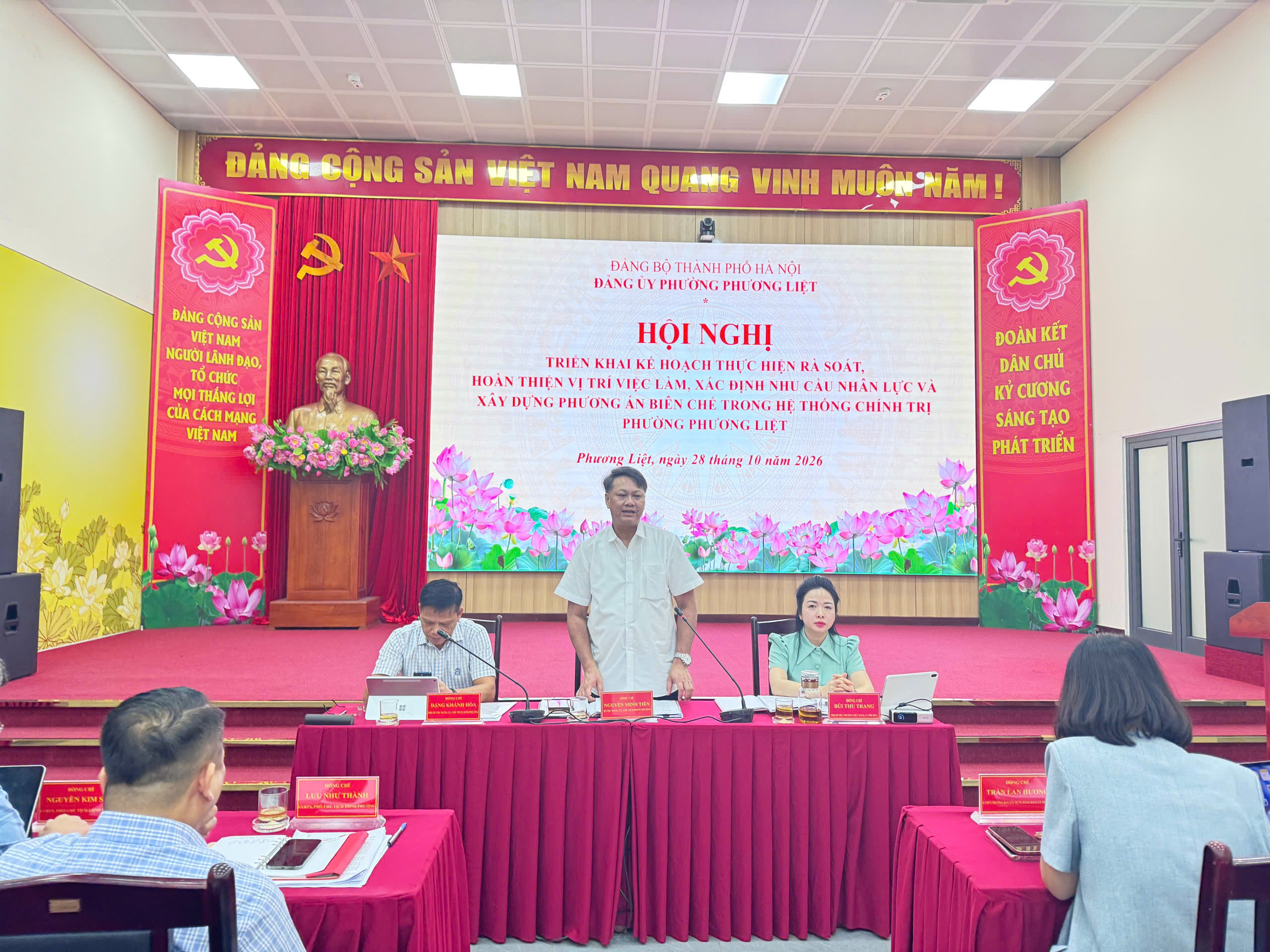 Phường Phương Liệt: Khẩn trương rà soát, hoàn thiện vị trí việc làm, xây dựng phương án biên chế giai đoạn 2027-2032