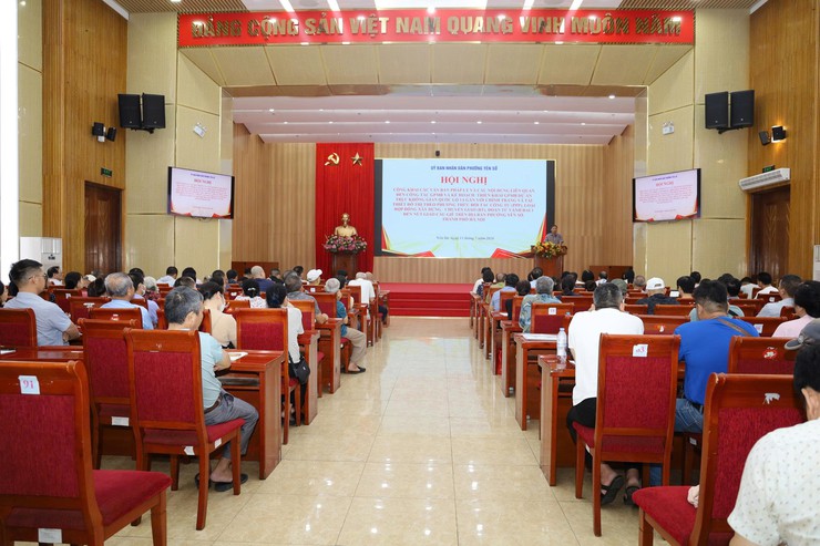 Phường Yên Sở công khai phương án giải phóng mặt bằng trục Quốc lộ 1A, bảo đảm quyền lợi người dân