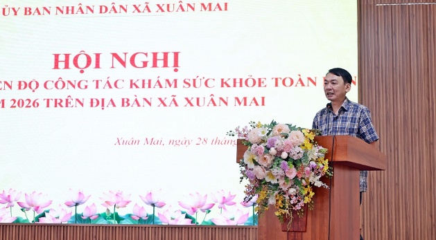 Xã Xuân Mai đẩy nhanh tiến độ khám sức khỏe toàn dân, tổ chức khám vét cho người dân