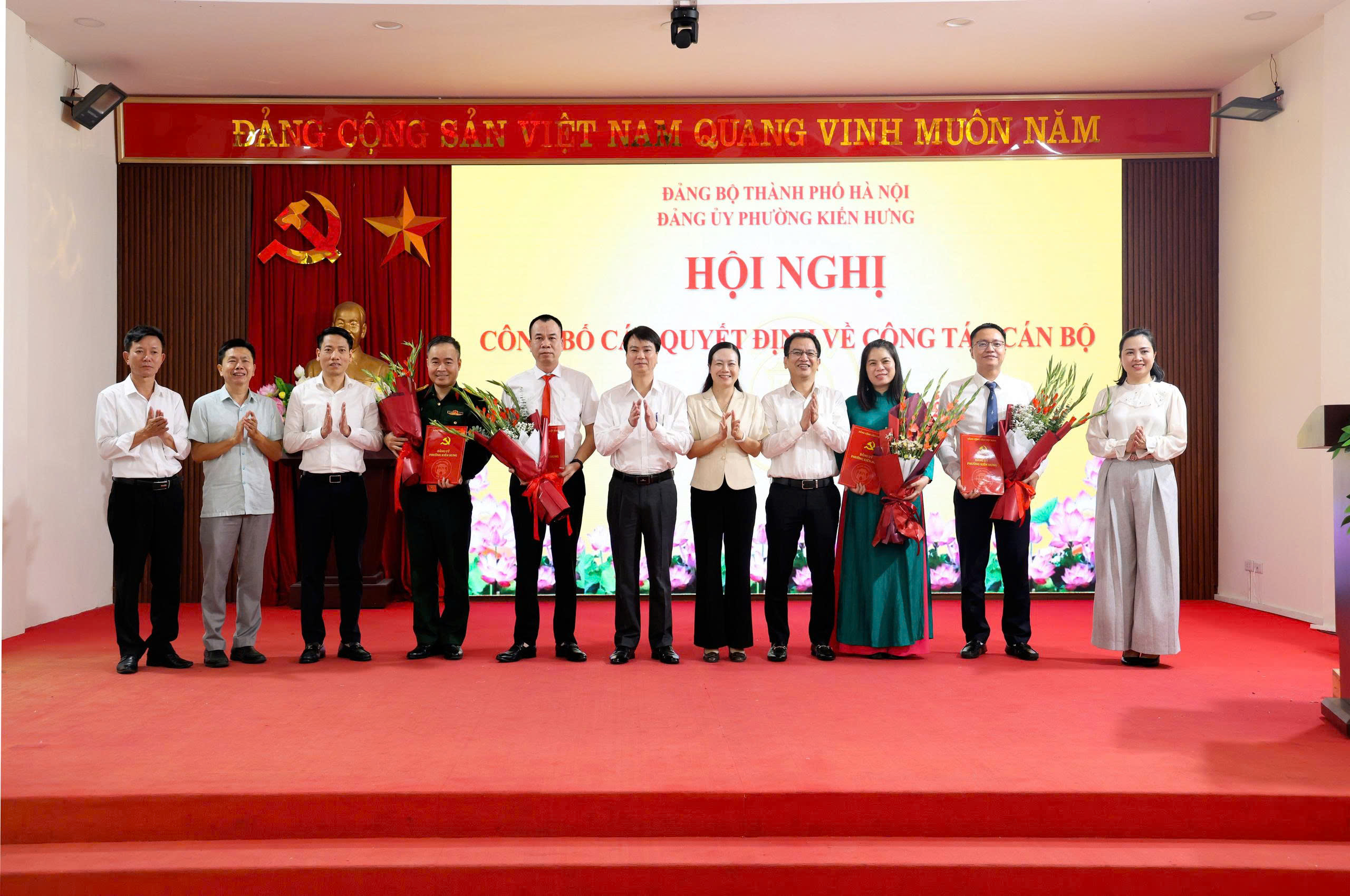 Phường Kiến Hưng kiện toàn cán bộ, yêu cầu bảo đảm công việc thông suốt