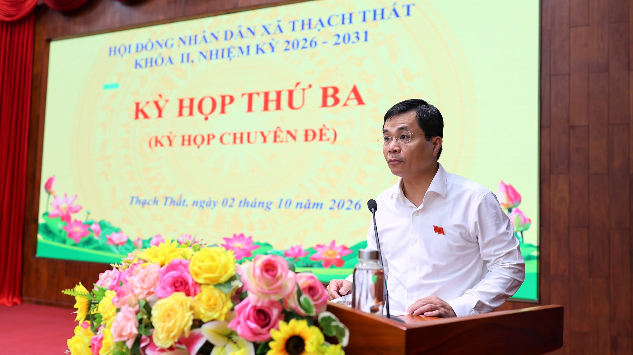 HĐND xã Thạch Thất khóa II tổ chức kỳ họp thứ ba: Quyết nghị những nhiệm vụ quan trọng, tạo động lực phát triển trong giai đoạn mới