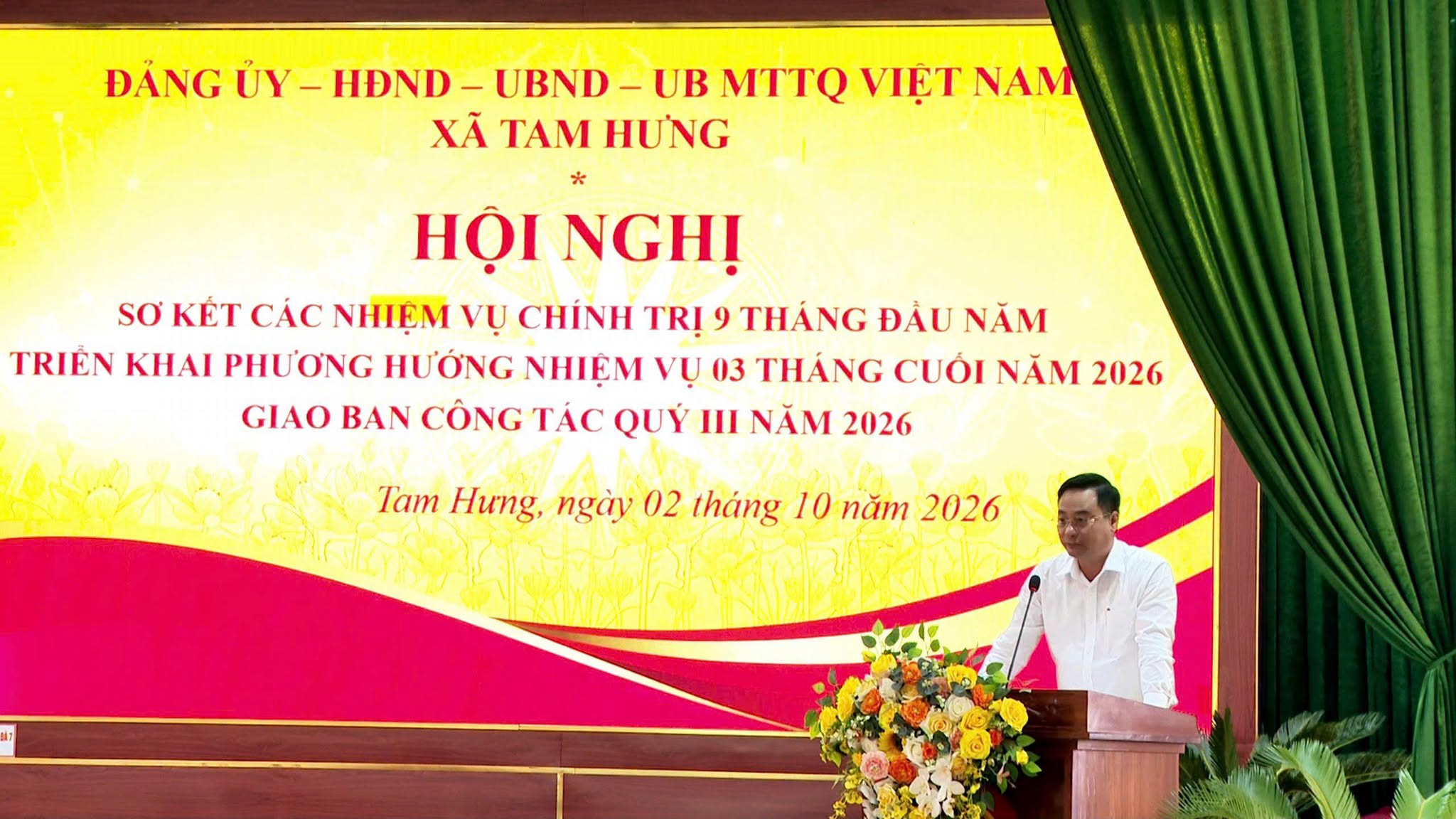 Xã Tam Hưng tập trung tháo gỡ điểm nghẽn, phấn đấu hoàn thành nhiệm vụ 3 tháng cuối năm 2026