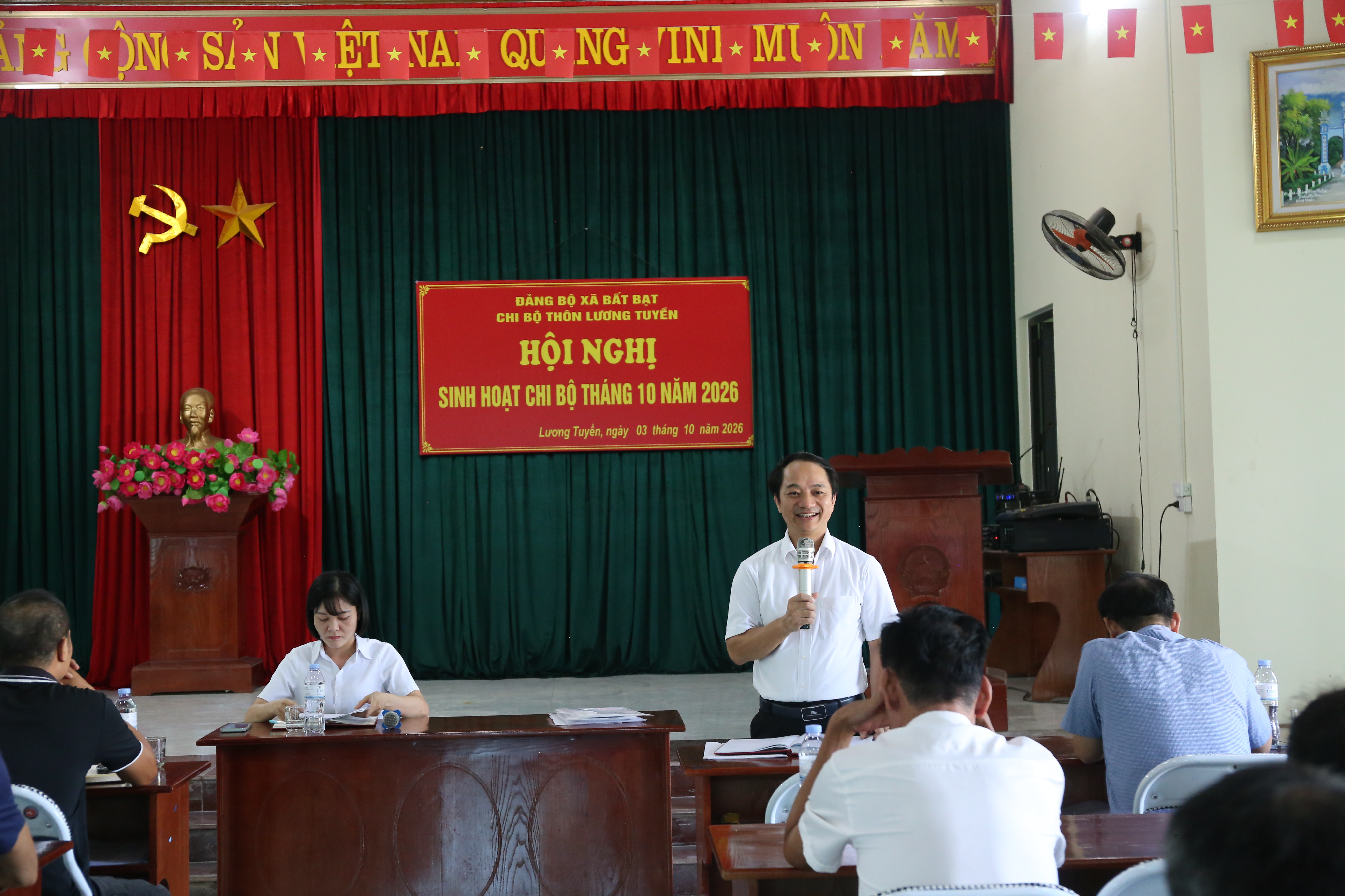 Đảng bộ xã Bất Bạt nâng cao chất lượng sinh hoạt chi bộ sau sáp nhập thôn