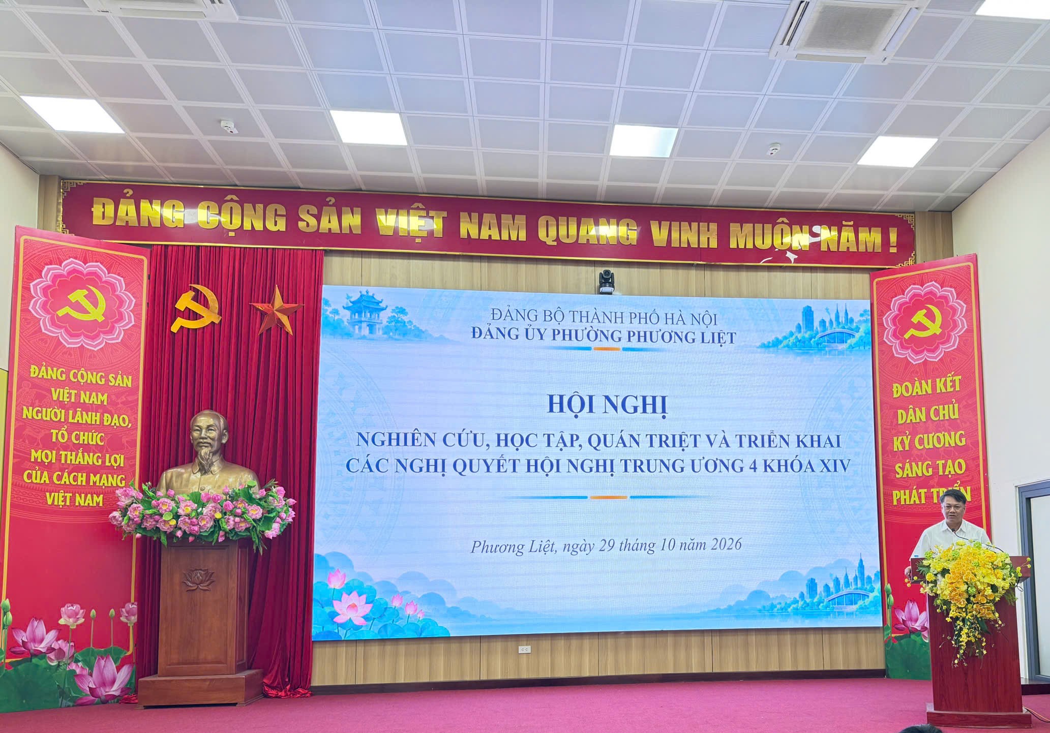 Phường Phương Liệt quán triệt, triển khai Nghị quyết Hội nghị Trung ương 4 khóa XIV, nâng cao chất lượng công tác xây dựng Đảng