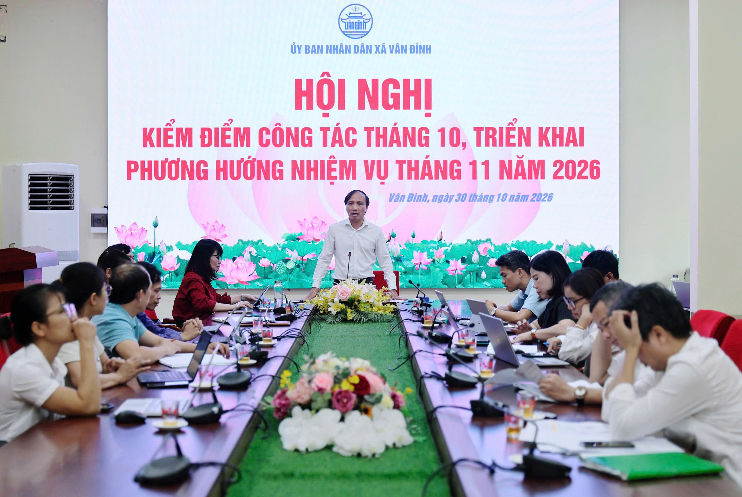 Xã Vân Đình quyết liệt chỉ đạo hoàn thành các chỉ tiêu, nhiệm vụ năm 2026