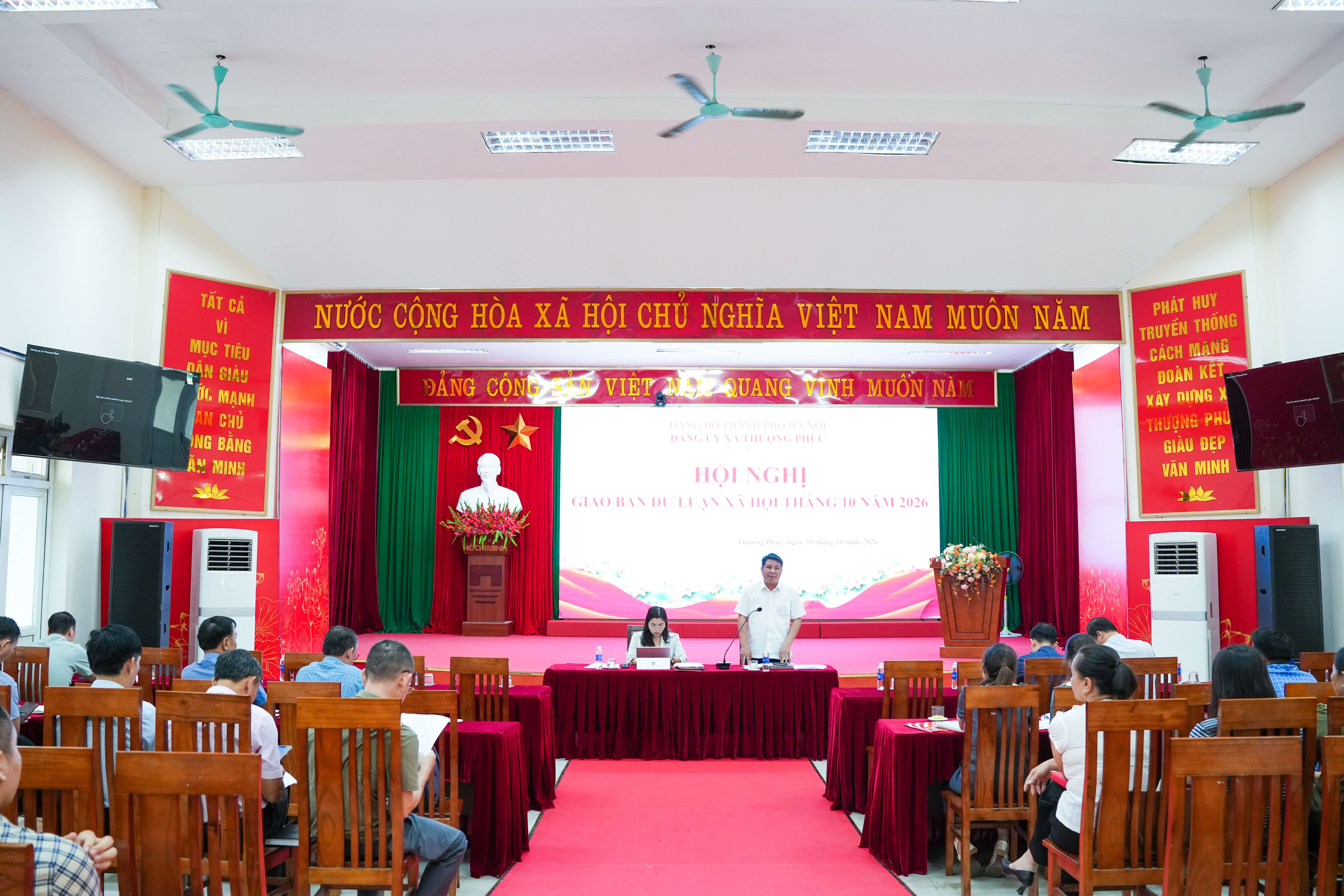 Đảng ủy xã Thượng Phúc tăng cường nắm bắt dư luận, xử lý kịp thời vấn đề phát sinh từ cơ sở