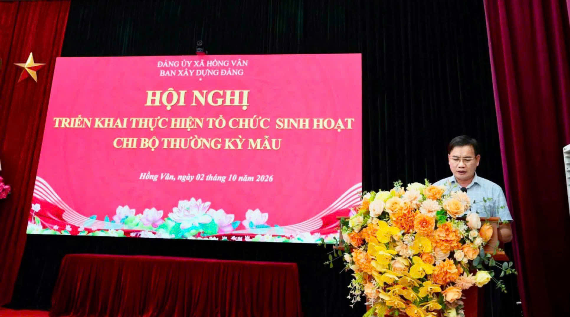  Đảng bộ Hồng Vân tổ chức sinh hoạt chi bộ mẫu, nâng chất lượng hoạt động ở cơ sở