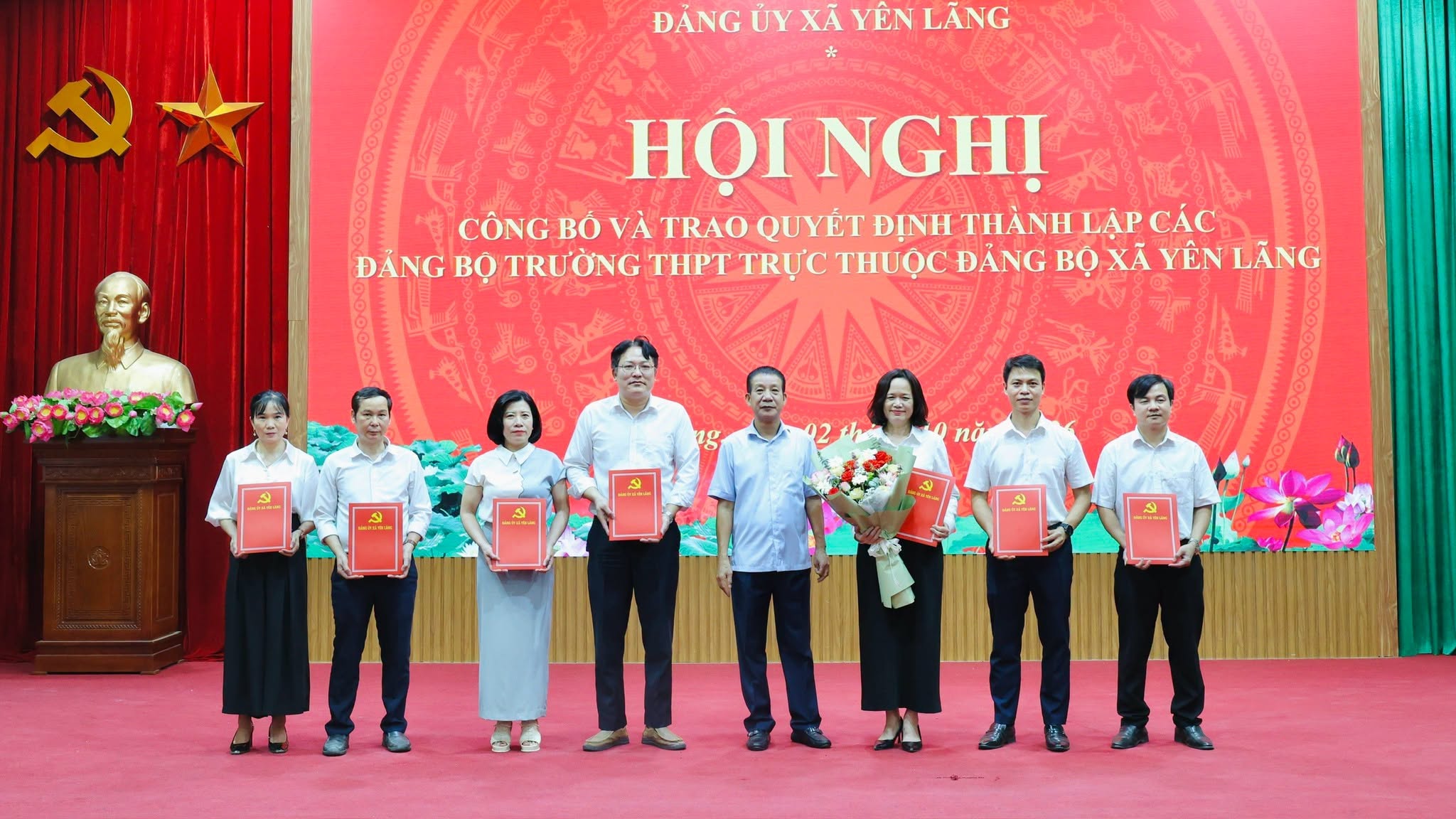 Thành lập hai Đảng bộ trường THPT trực thuộc Đảng bộ xã Yên Lãng