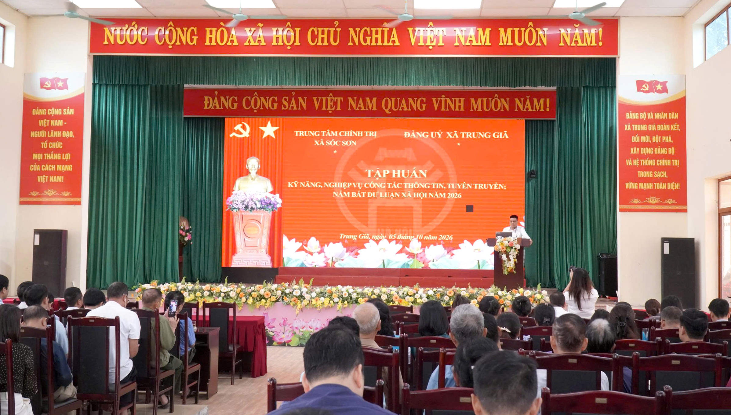 Xã Trung Giã nâng cao kỹ năng thông tin, tuyên truyền và nắm bắt dư luận xã hội cho cán bộ cơ sở