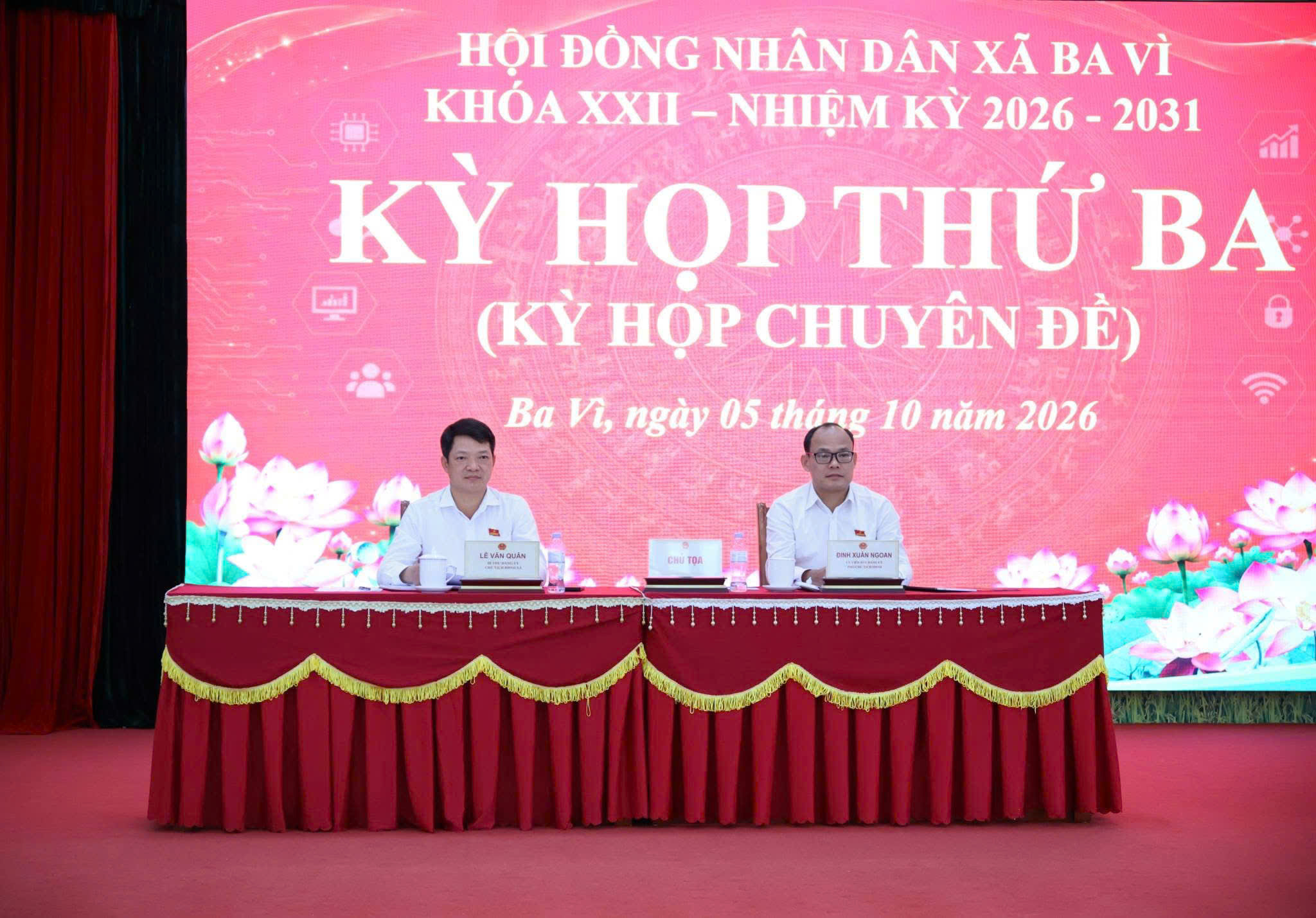 HĐND xã Ba Vì điều chỉnh kế hoạch đầu tư công, kiện toàn tổ chức bộ máy