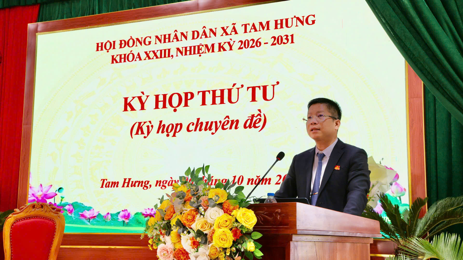 HĐND xã Tam Hưng tổ chức lại 5 cơ quan chuyên môn thuộc UBND xã