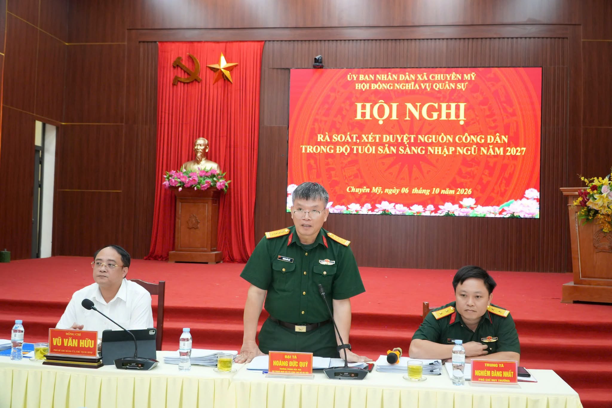 Xã Chuyên Mỹ rà soát hơn 800 công dân đủ điều kiện sơ khám tuyển nghĩa vụ quân sự