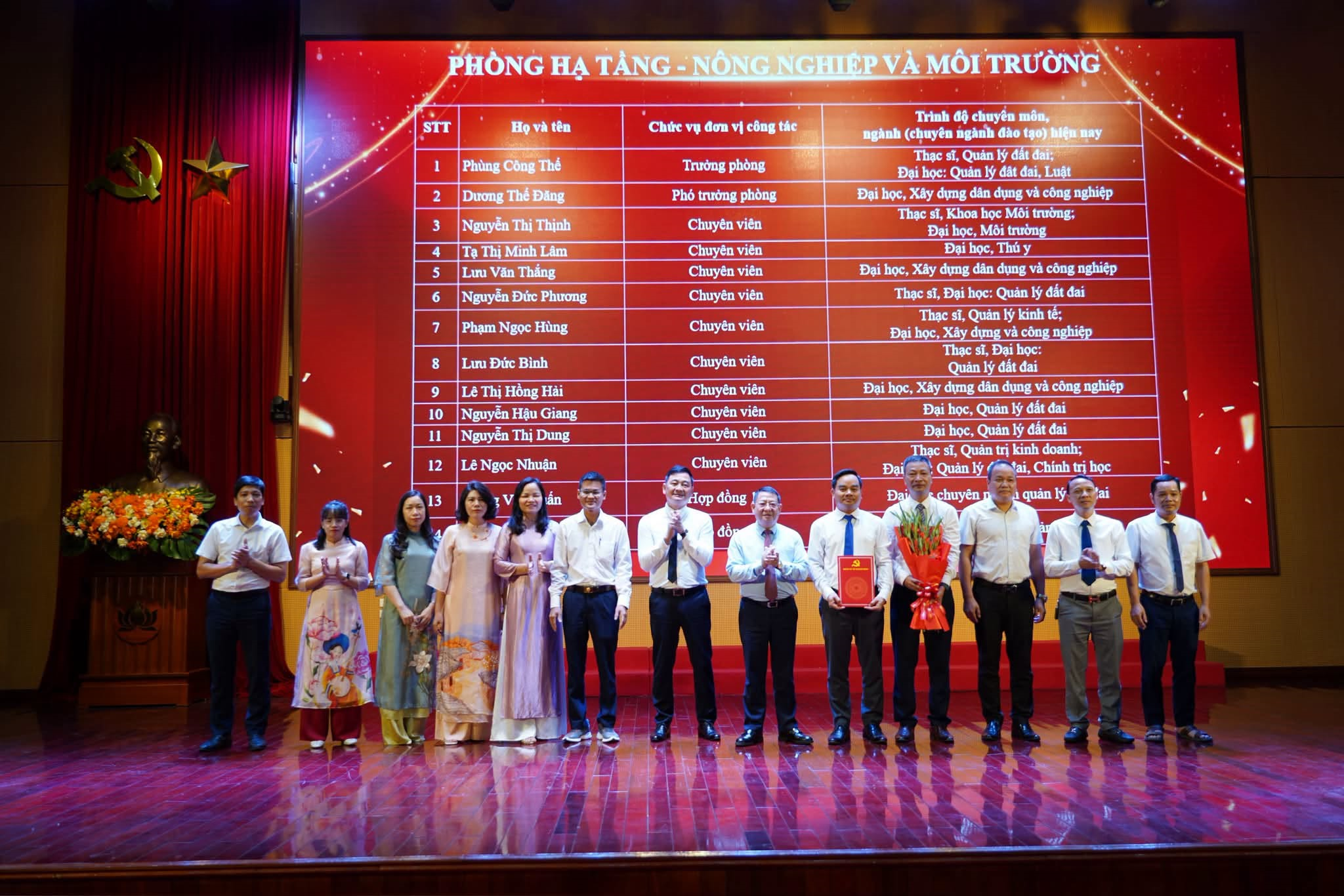 Xã Quang Minh kiện toàn tổ chức bộ máy, nâng cao hiệu quả quản lý và phục vụ nhân dân