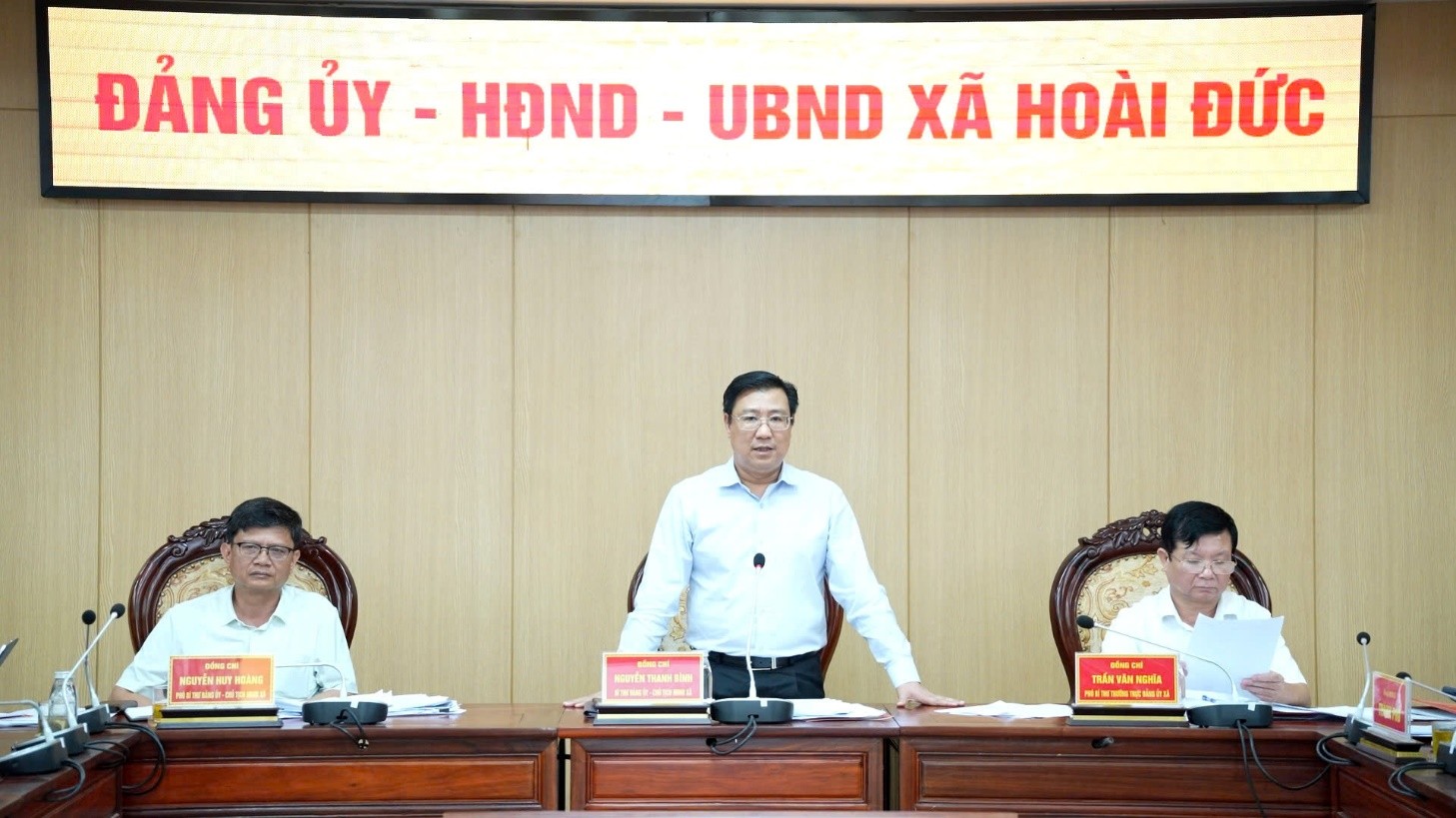 Đảng bộ xã Hoài Đức tập trung hoàn thiện tổ chức bộ máy, nâng cao hiệu quả lãnh đạo