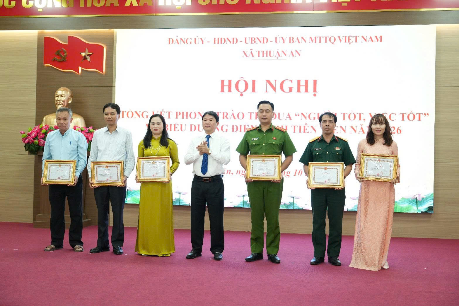 Xã Thuận An biểu dương các điển hình tiên tiến, lan tỏa phong trào “Người tốt - Việc tốt”