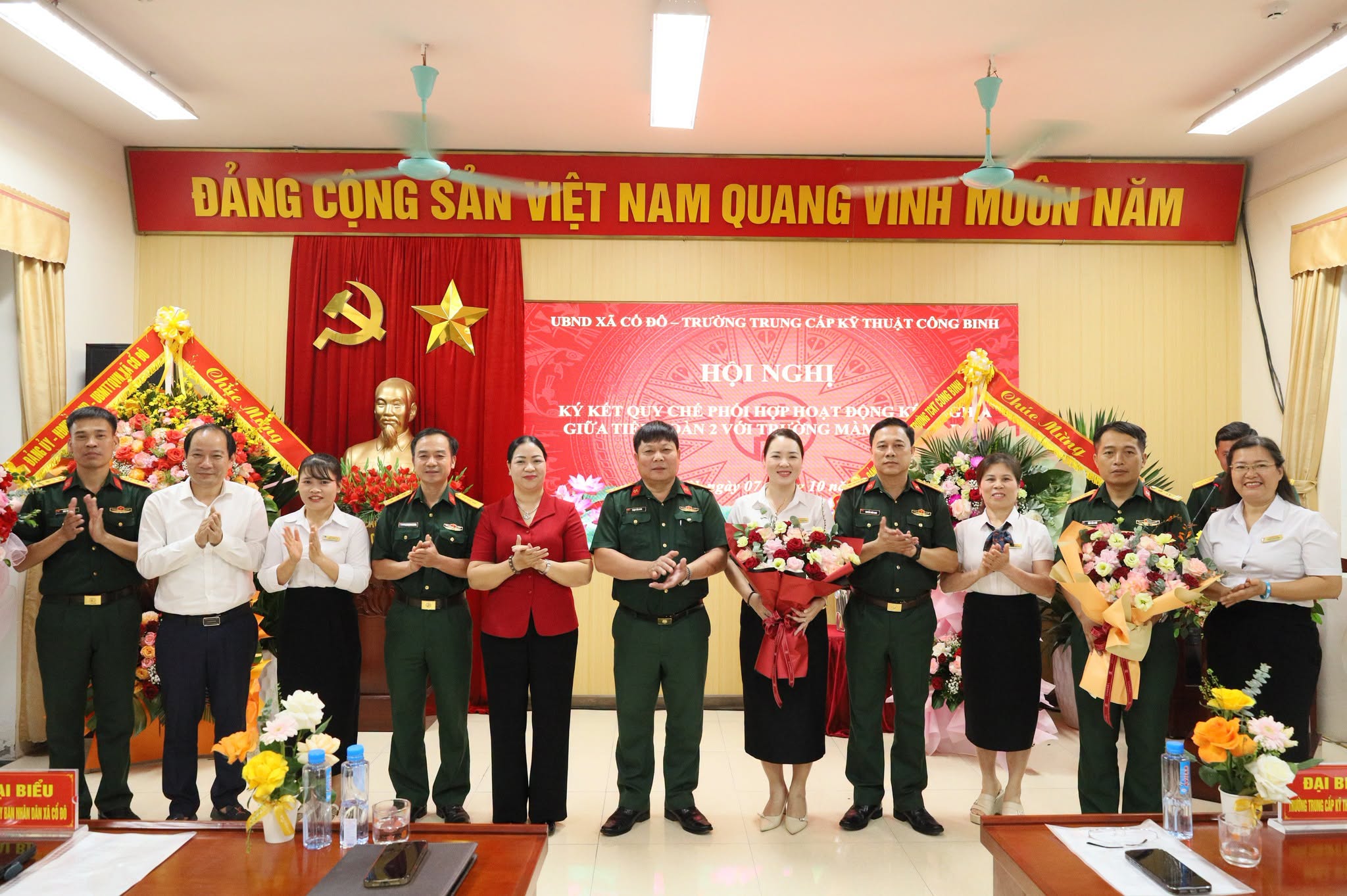 Tăng cường phối hợp giữa Tiểu đoàn 2 và Trường Mầm non Cổ Đô 2