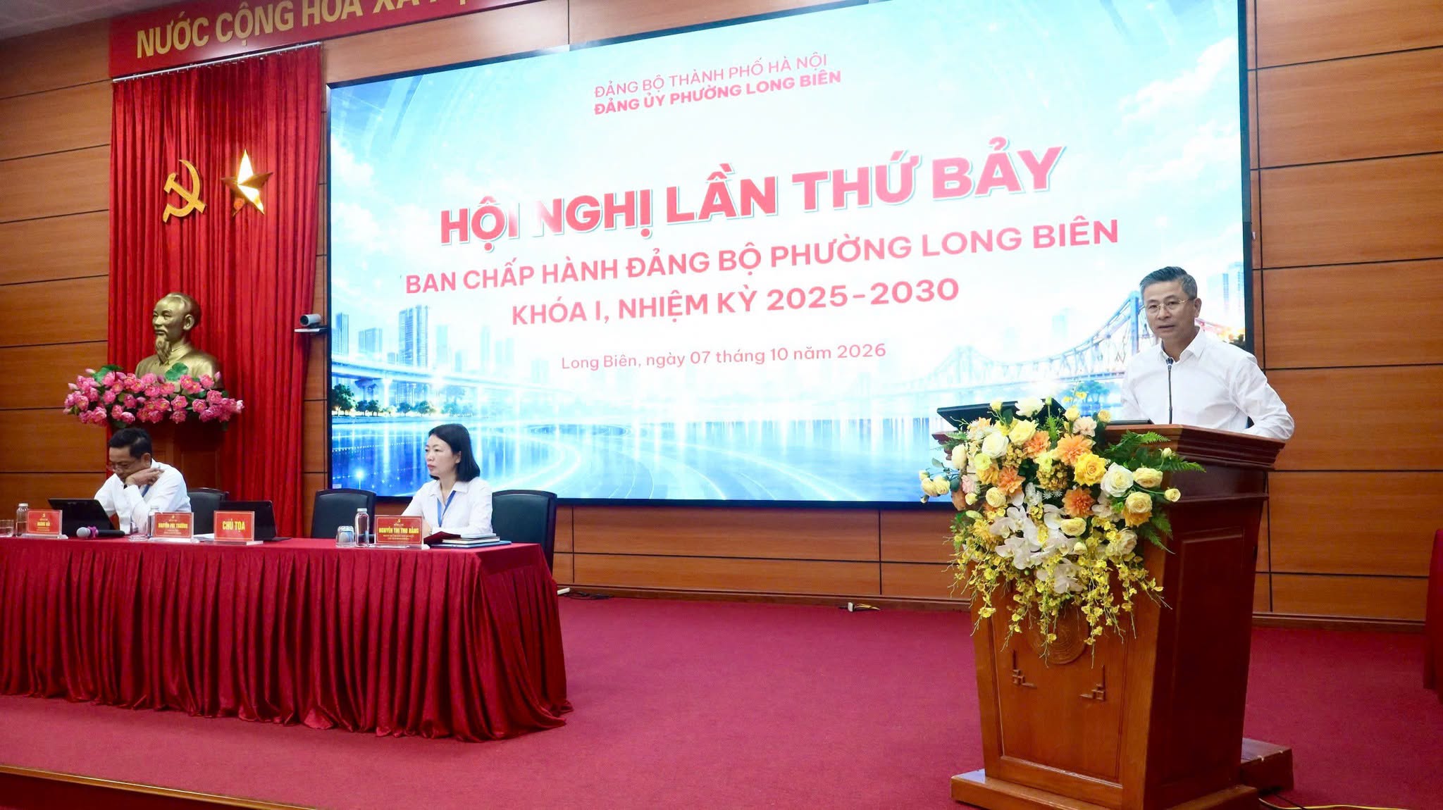 Hội nghị lần thứ bảy Ban Chấp hành Đảng bộ phường Long Biên: Phát huy tinh thần đoàn kết, quyết tâm thực thắng lợi các mục tiêu năm 2026