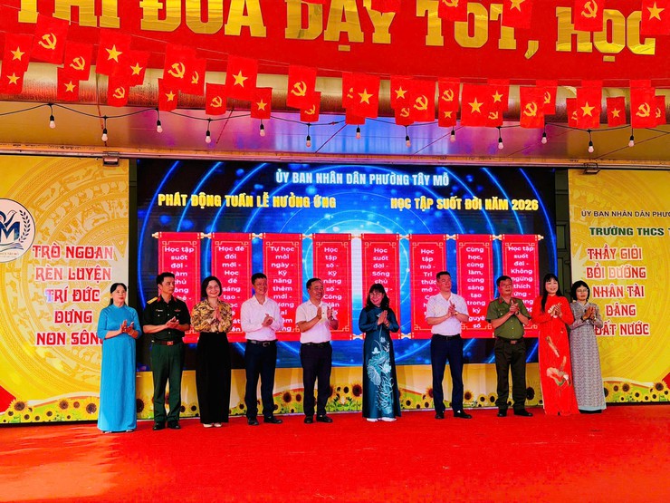 Chương trình phát động Tuần lễ hưởng ứng học tập suốt đời năm 2026 trên địa bàn phường Tây Mỗ 