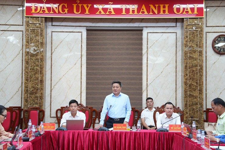 Xã Thanh Oai tập trung tháo gỡ khó khăn, đẩy nhanh tiến độ các dự án trong quý IV-2026