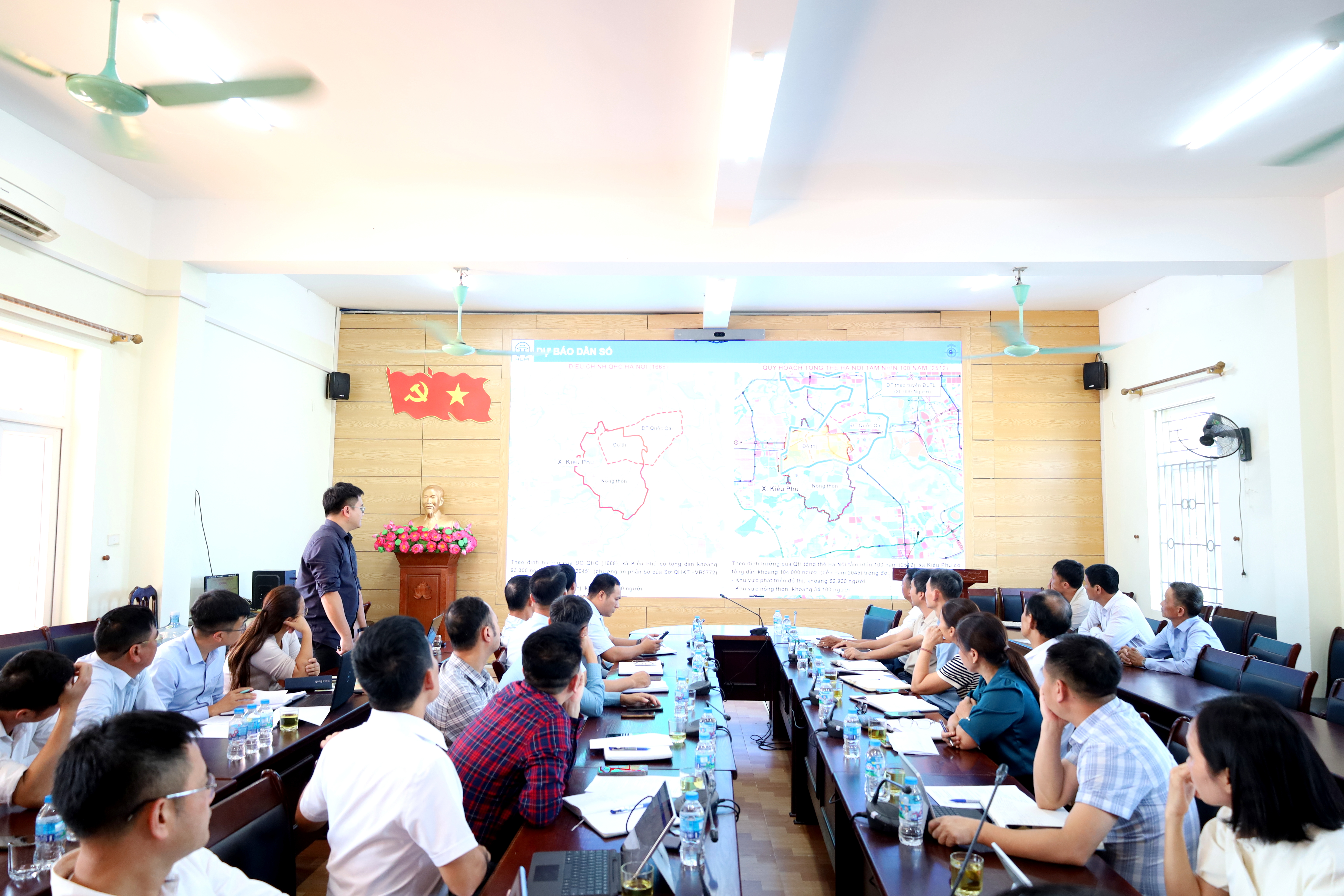 Xã Kiều Phú rà quy hoạch, nghiên cứu giải pháp tiêu thoát nước