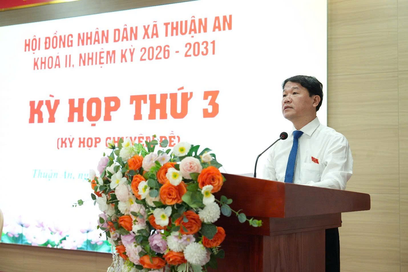 HĐND xã Thuận An thông qua 3 nghị quyết về tổ chức bộ máy, biên chế và đầu tư công