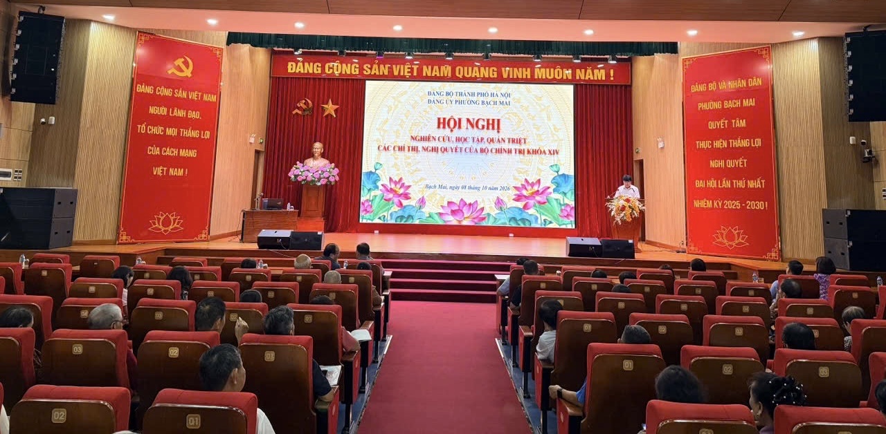 Đảng uỷ phường Bạch Mai quán triệt các nghị quyết, chỉ thị của Bộ Chính trị về công tác tư tưởng và trách nhiệm nêu gương