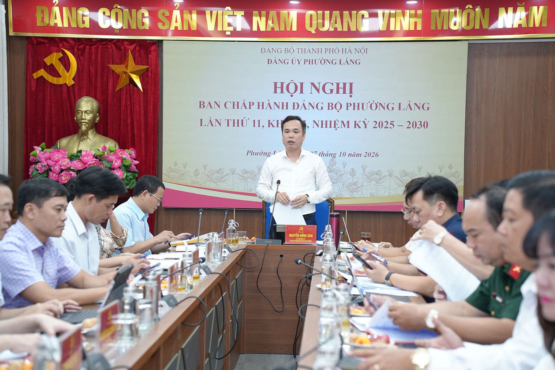 Phường Láng kiện toàn tổ chức Đảng, tăng cường lãnh đạo công tác thanh niên