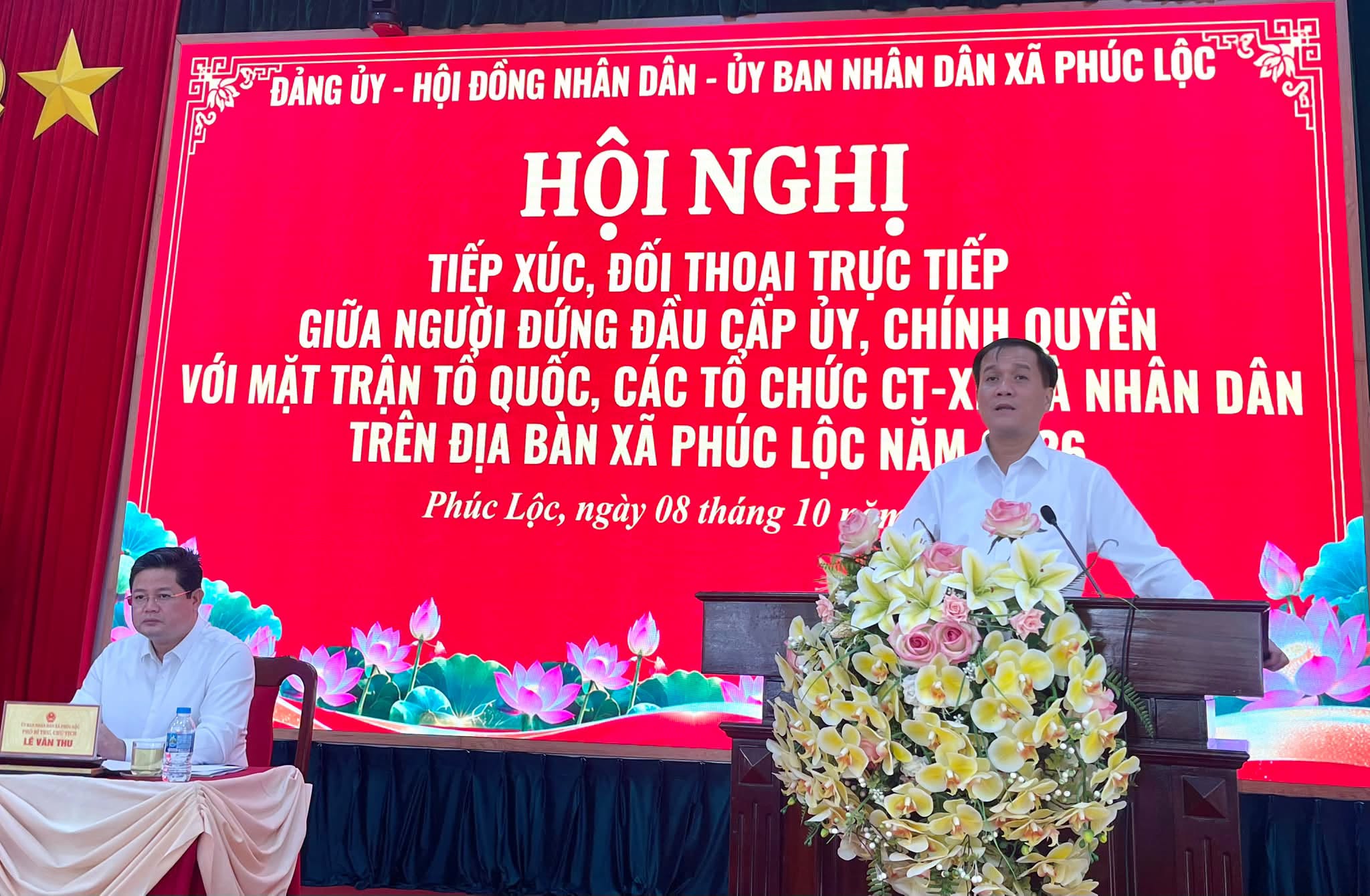 Xã Phúc Lộc đối thoại với nhân dân, tập trung giải quyết các vấn đề dân sinh