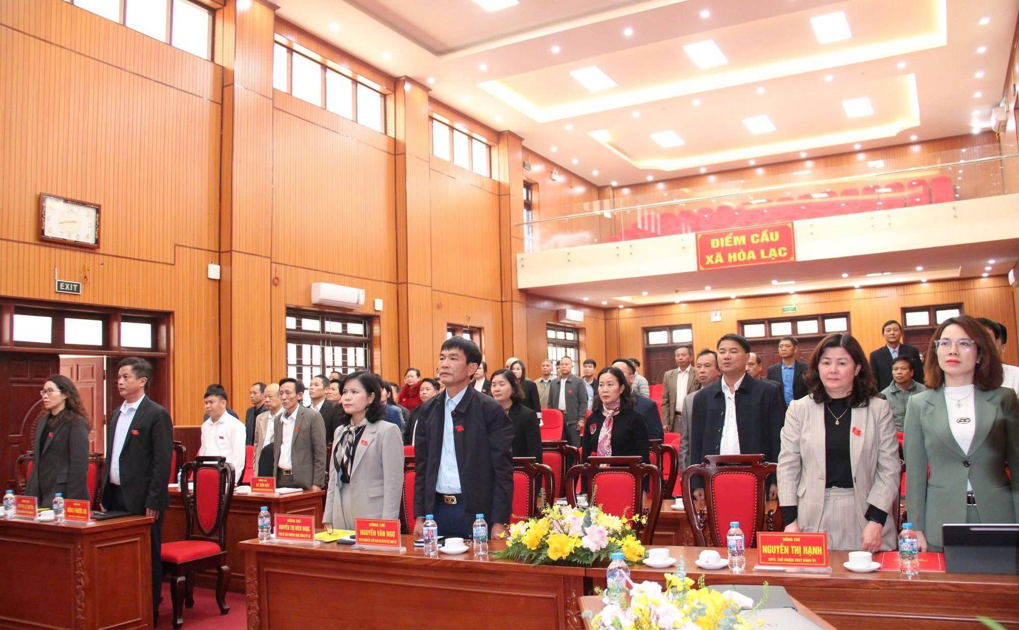 HĐND xã Hòa Lạc thông qua các nghị quyết quan trọng, tạo đà phát triển ngay từ đầu năm 2026