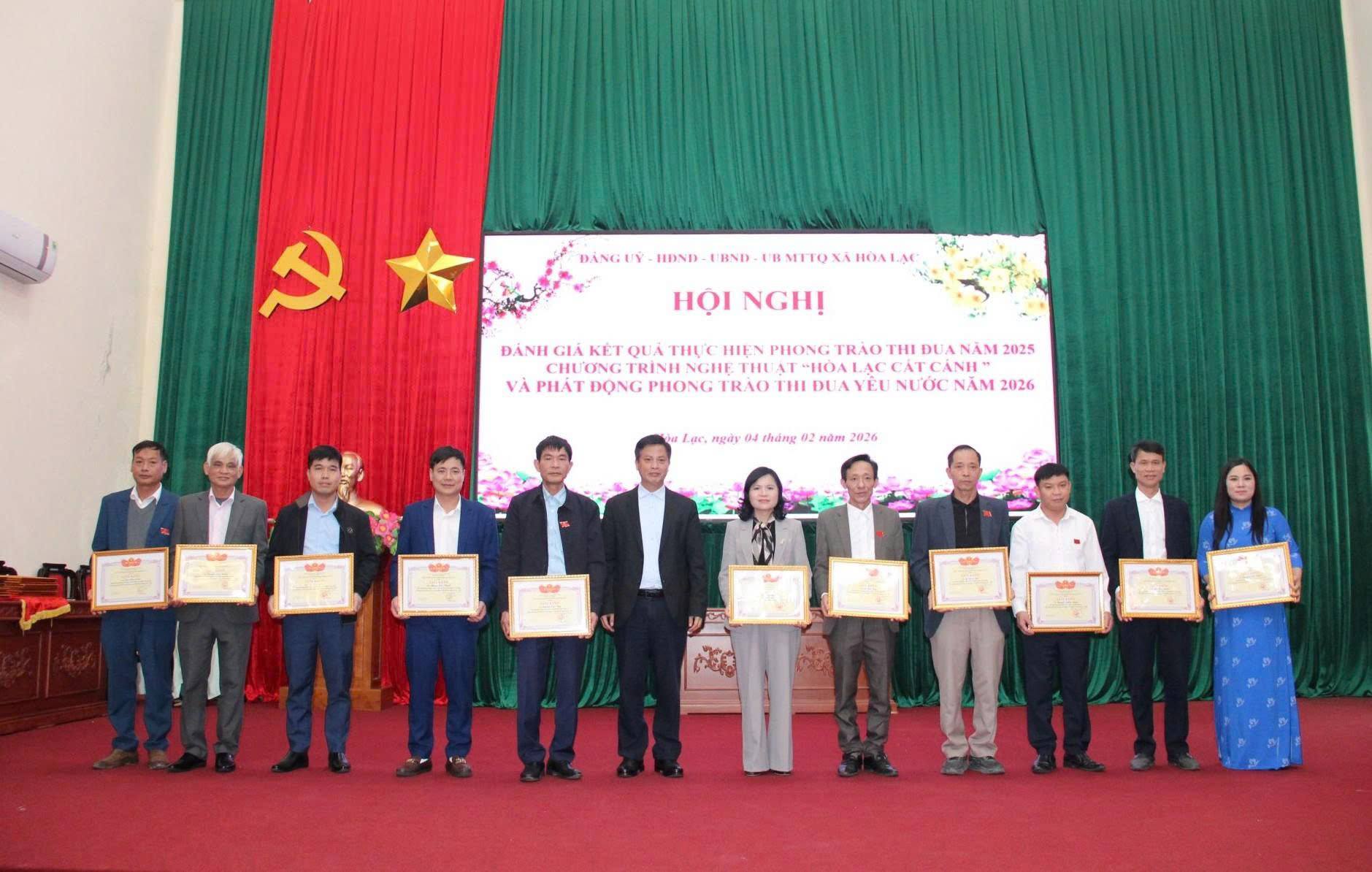 Xã Hòa Lạc phát động phong trào thi đua yêu nước năm 2026, lan tỏa khí thế đổi mới và khát vọng bứt phá