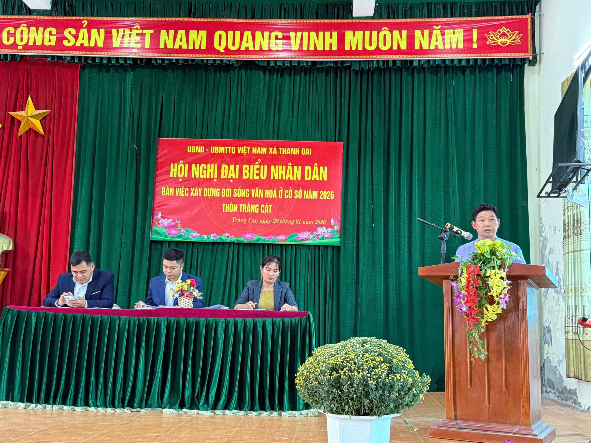Thôn Tràng Cát (xã Thanh Oai) phát huy dân chủ cơ sở, tạo đồng thuận xây dựng đời sống văn hóa bền vững