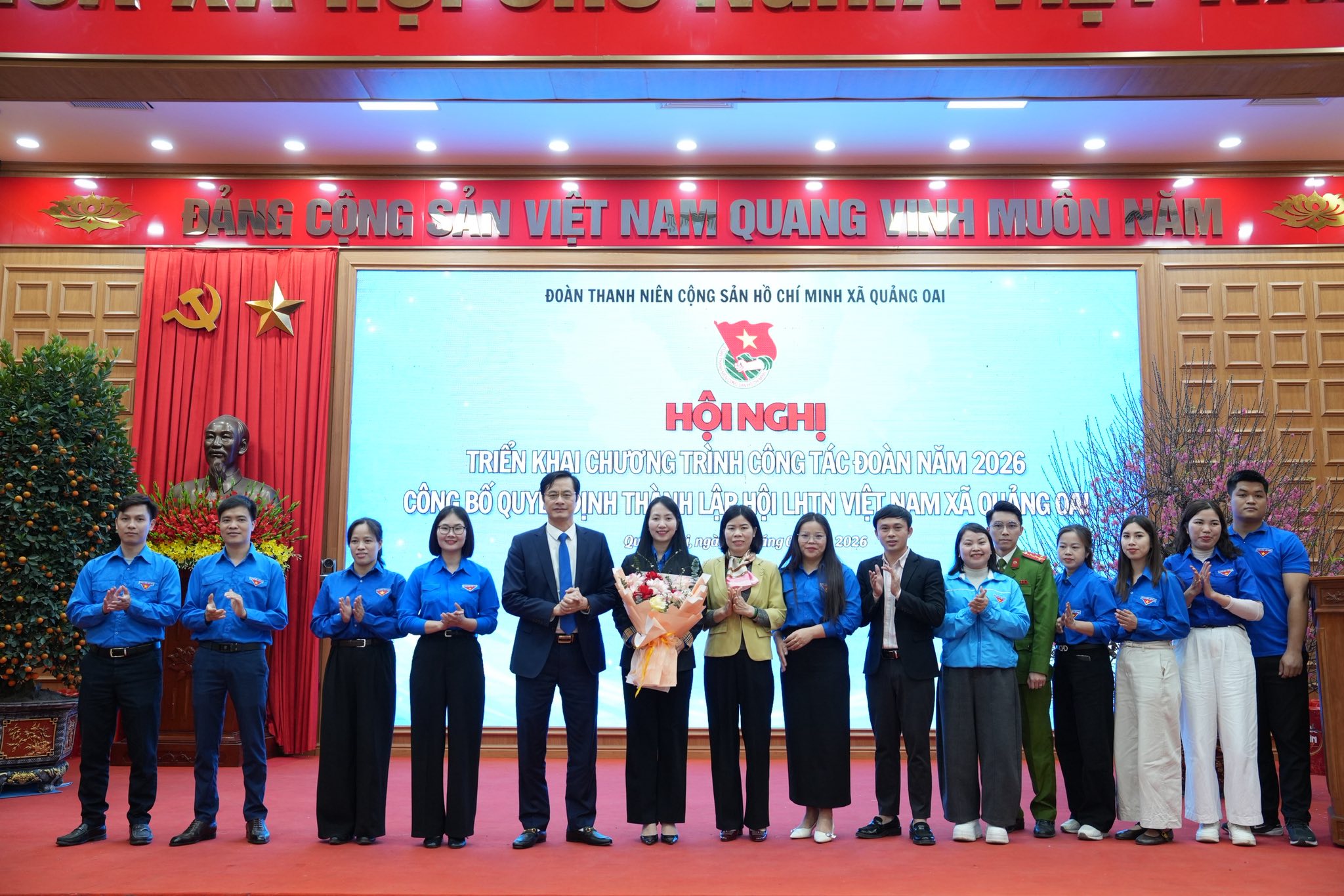 Tuổi trẻ xã Quảng Oai triển khai nhiệm vụ năm 2026, thành lập Hội Liên hiệp Thanh niên Việt Nam xã
