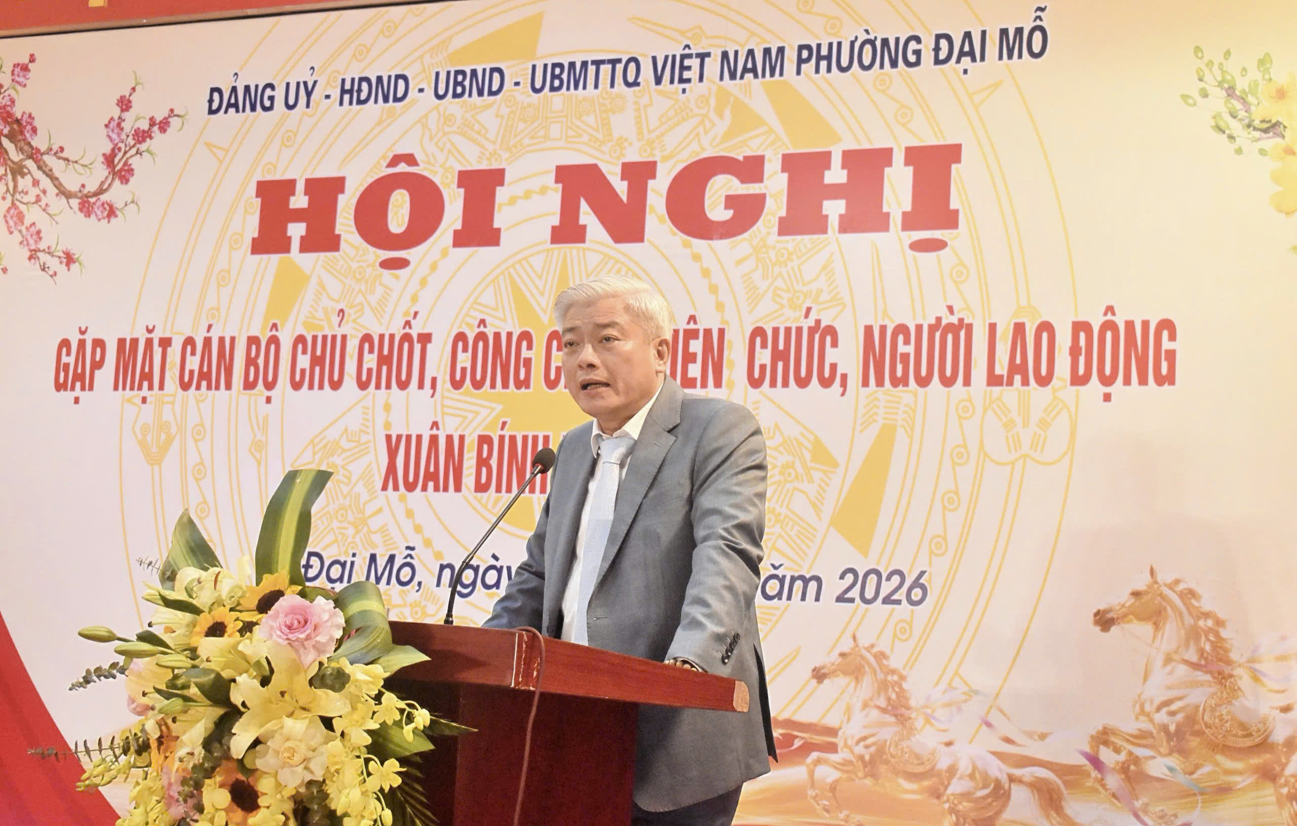 Phường Đại Mỗ khởi động năm mới với tinh thần “Kỷ cương, trách nhiệm, hành động, sáng tạo, phát triển”