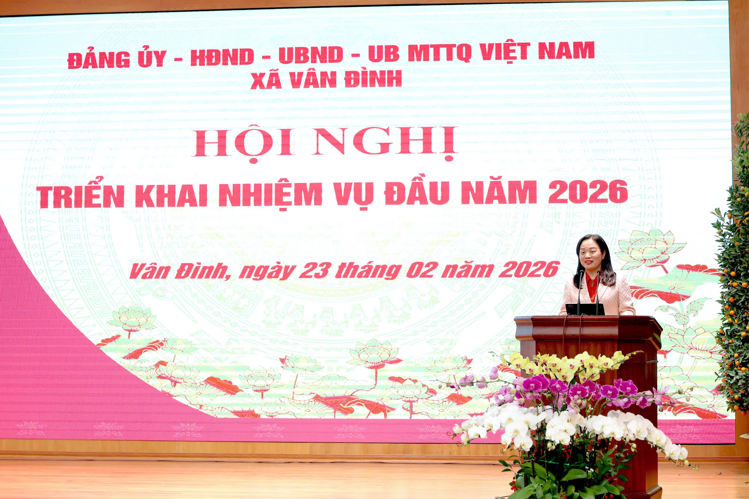 Xã Vân Đình triển khai nhiệm vụ ngày từ ngày đầu đi làm sau kỳ nghỉ Tết Nguyên đán 2026