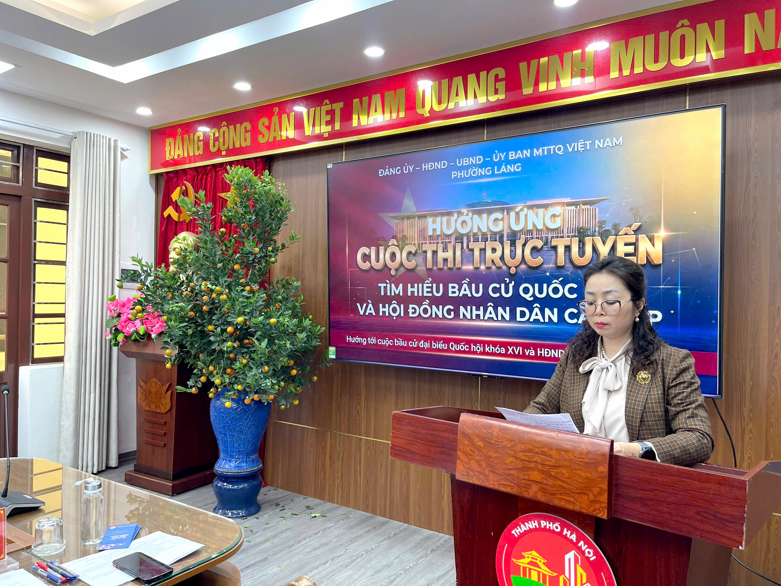 Phường Láng lan tỏa tinh thần trách nhiệm, tích cực hưởng ứng Cuộc thi tìm hiểu bầu cử Quốc hội và HĐND các cấp