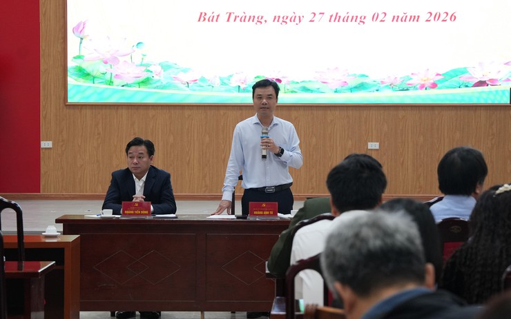 Xã Bát Tràng tập trung cao cho bầu cử và nhiệm vụ phát triển tháng 3-2026