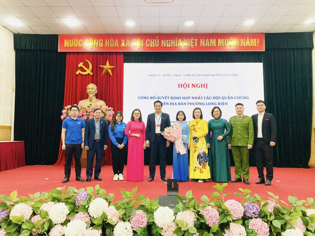 Phường Long Biên hợp nhất Hội Liên hiệp Thanh niên Việt Nam, củng cố lực lượng, khơi dậy sức trẻ trong giai đoạn mới