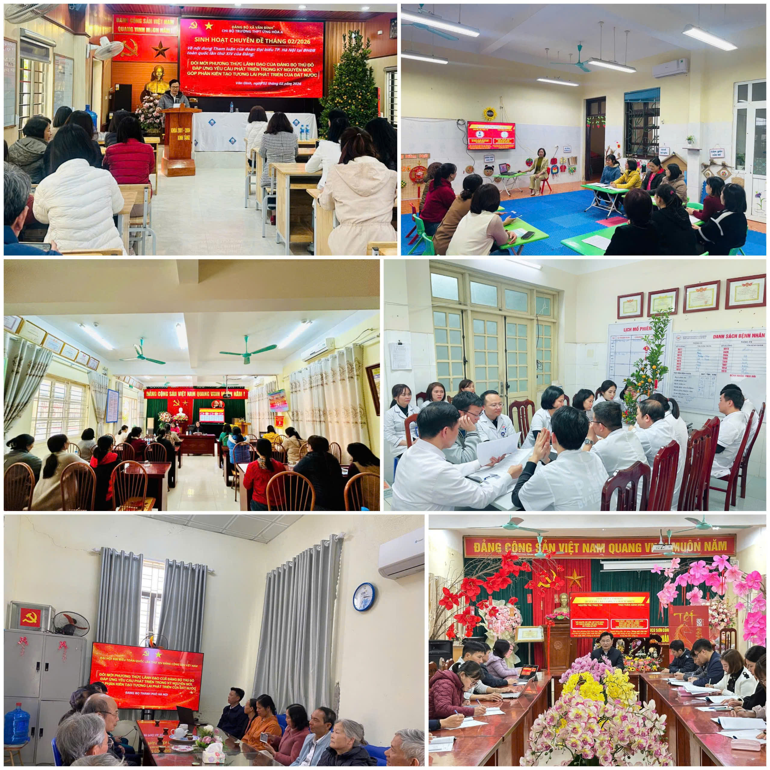 Xã Vân Đình đồng loạt sinh hoạt chuyên đề, cụ thể hóa tinh thần Đại hội XIV của Đảng vào thực tiễn