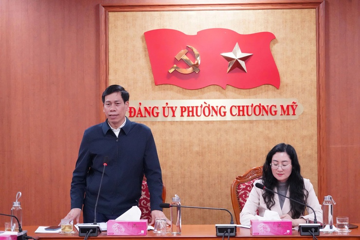 Ban Tuyên giáo và Dân vận Thành ủy Hà Nội khảo sát việc triển khai phong trào “Dân vận khéo” tại phường Chương Mỹ