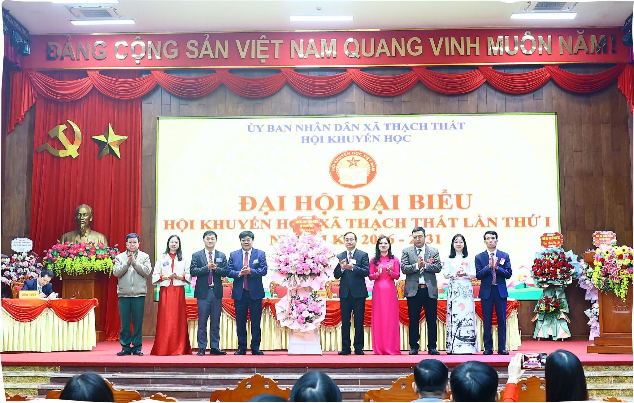 Đại hội đại biểu Hội Khuyến học xã Thạch Thất lần thứ I, nhiệm kỳ 2026-2031 thành công tốt đẹp