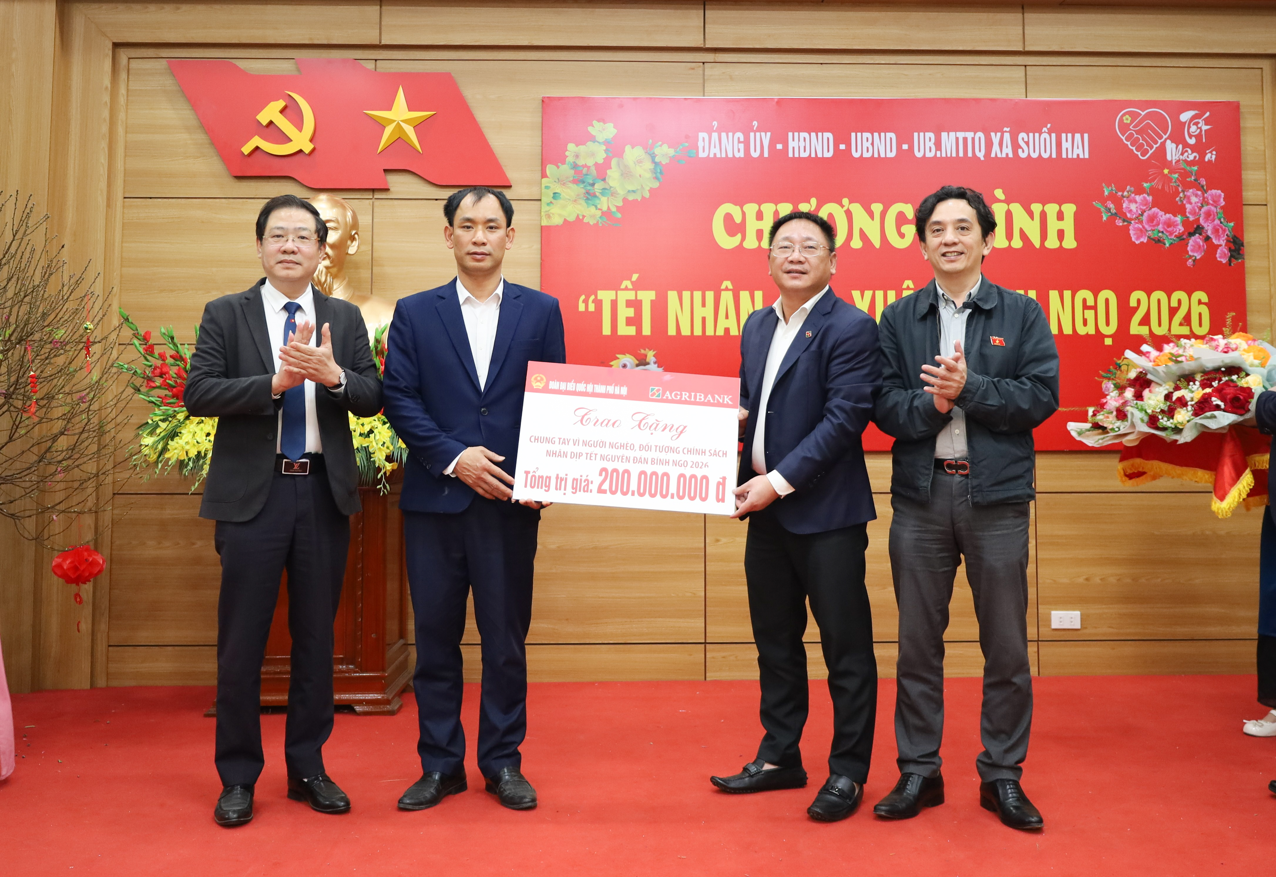 Xã Suối Hai lan tỏa nghĩa tình trong chương trình “Tết Nhân ái - Xuân Bính Ngọ 2026”