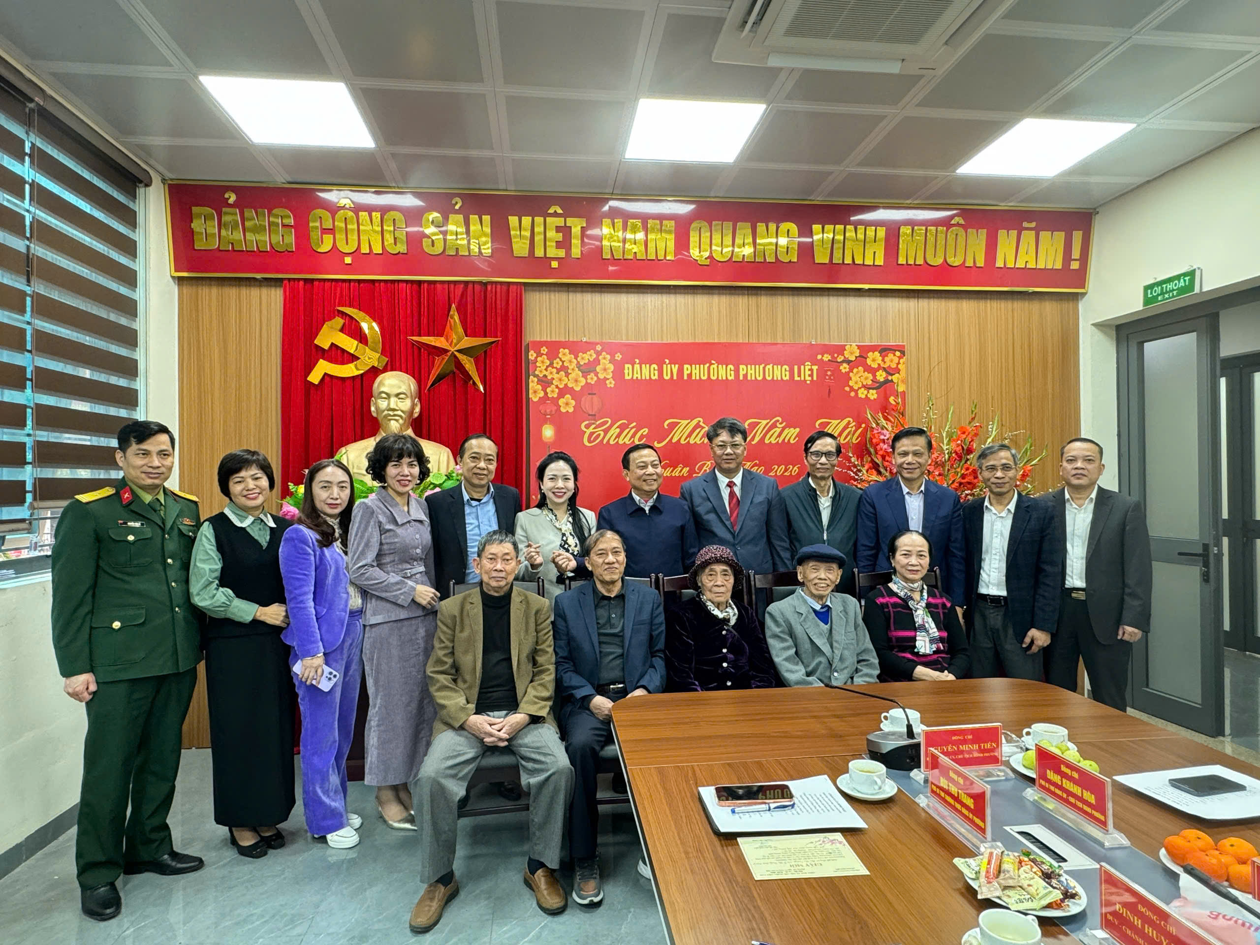 Phường Phương Liệt gặp mặt cán bộ lão thành cách mạng, cán bộ tiền khởi nghĩa và cán bộ nghỉ hưu dịp xuân Bính Ngọ 2026