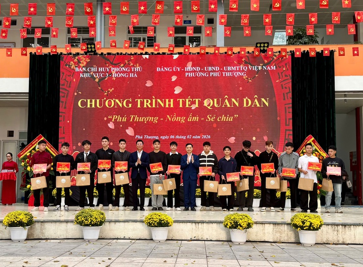 Phường Phú Thượng tổ chức Chương trình Tết Quân Dân 2026, lan tỏa nghĩa tình quân - dân