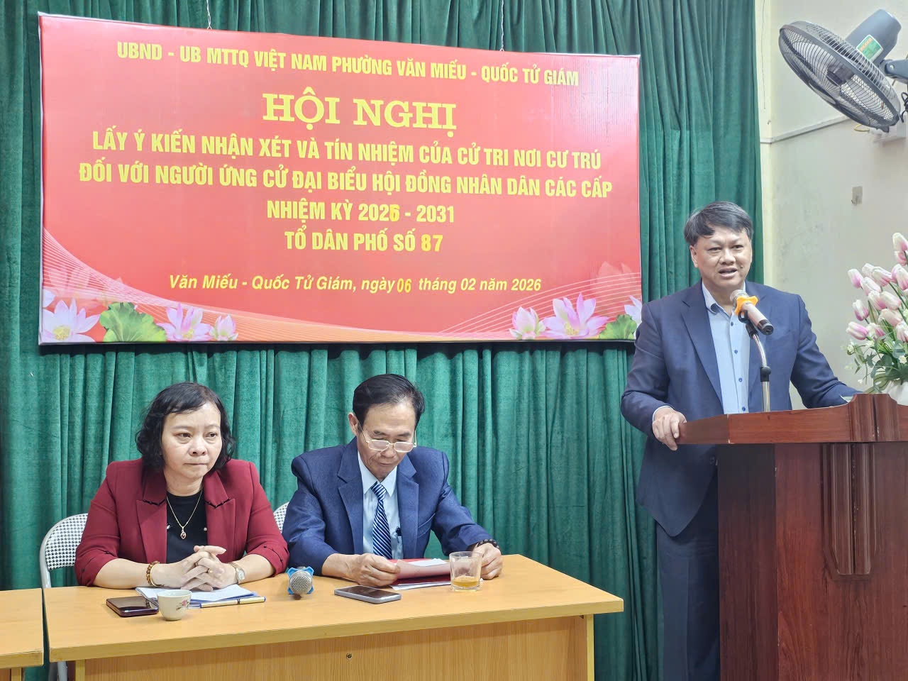 Cử tri phường Văn Miếu - Quốc Tử Giám tín nhiệm cao ứng cử viên đại biểu HĐND phường Phương Liệt