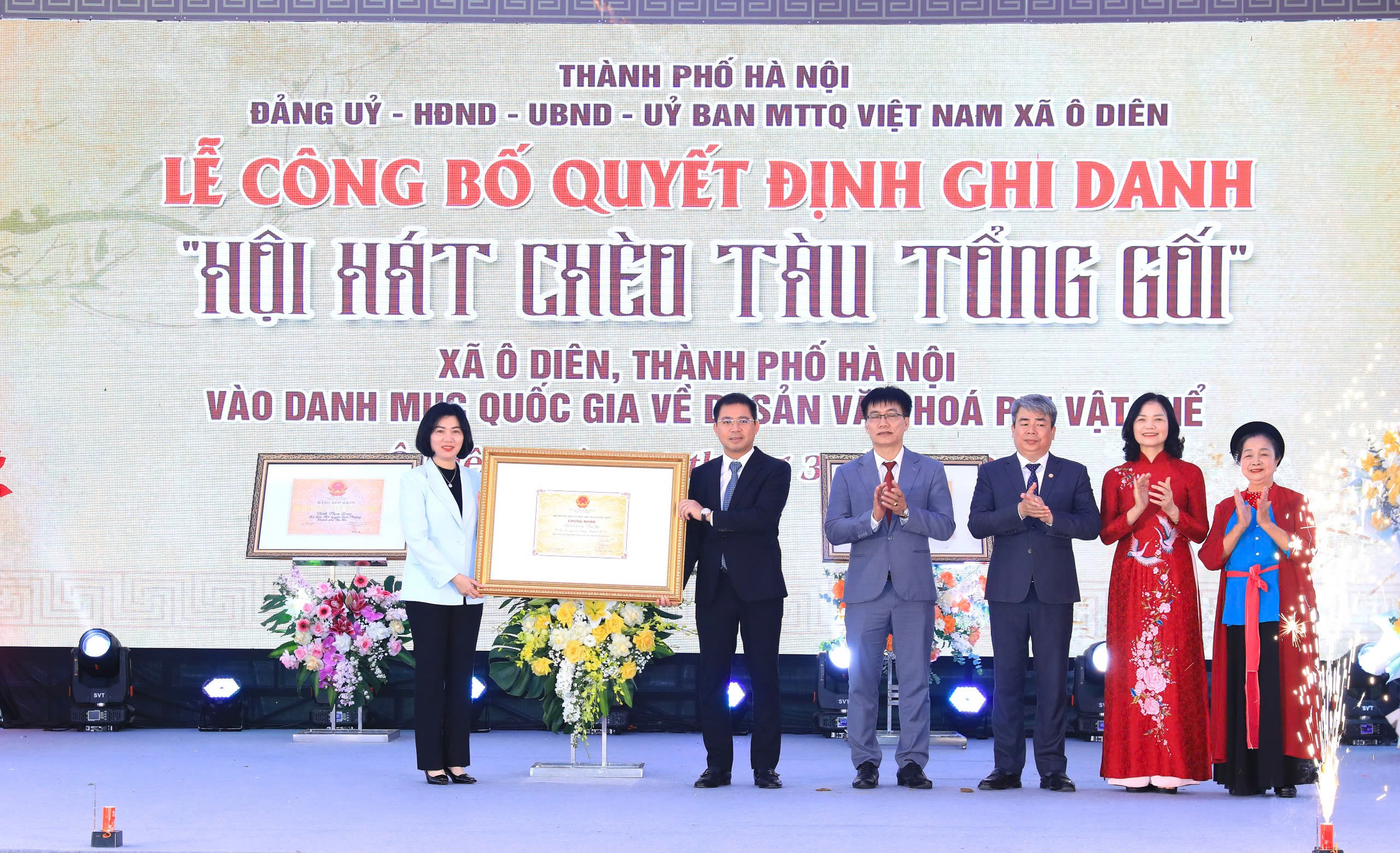 Lễ công bố Quyết định ghi danh “Hội hát Chèo Tàu Tổng Gối” vào Danh mục quốc gia về Di sản văn hóa phi vật thể: Khẳng định sức sống bền bỉ của văn hóa truyền thống