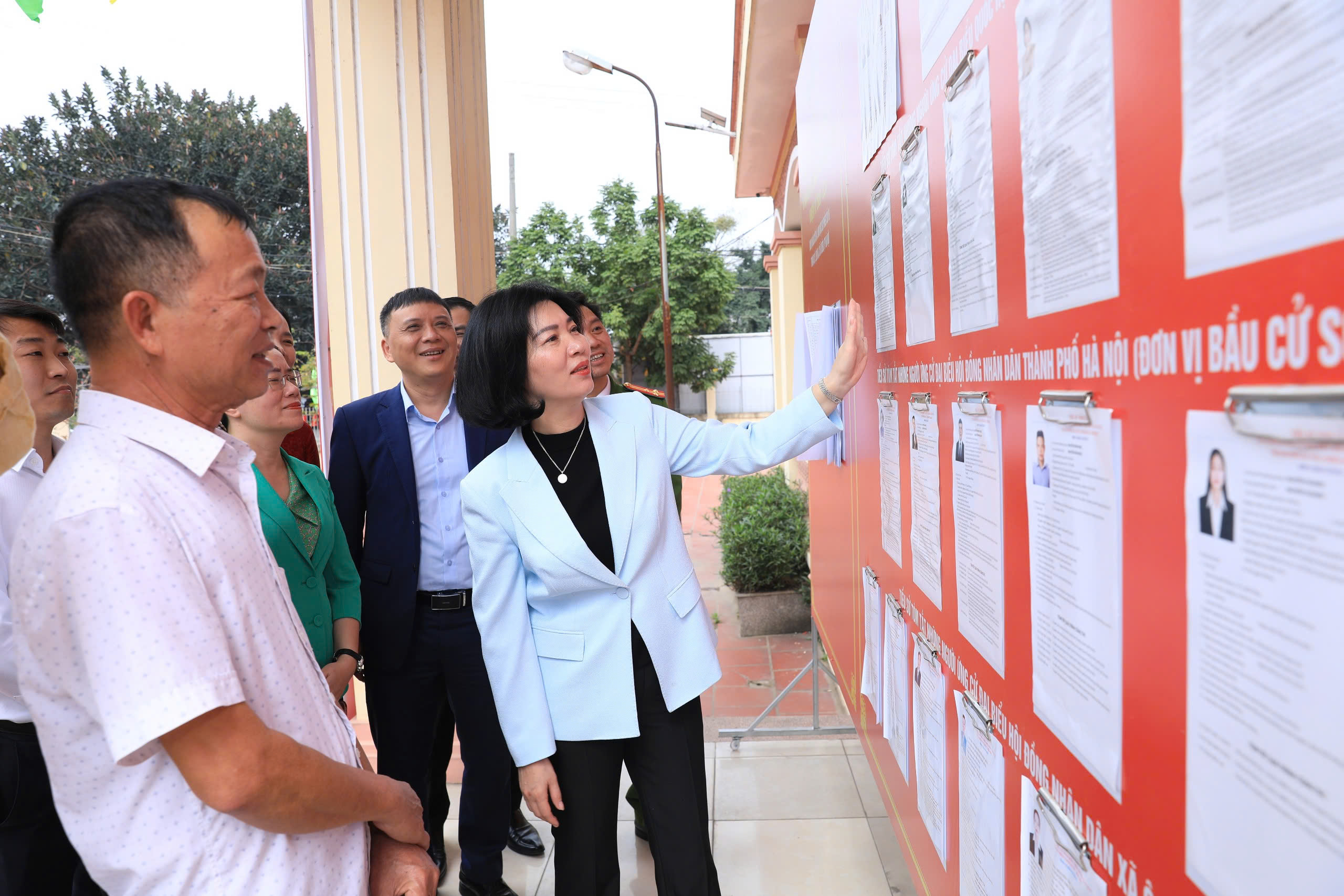 Đoàn công tác số 3 của Thành ủy Hà Nội kiểm tra công tác bầu cử tại Ô Diên: Chuẩn bị đồng bộ, hướng tới ngày hội dân chủ, an toàn