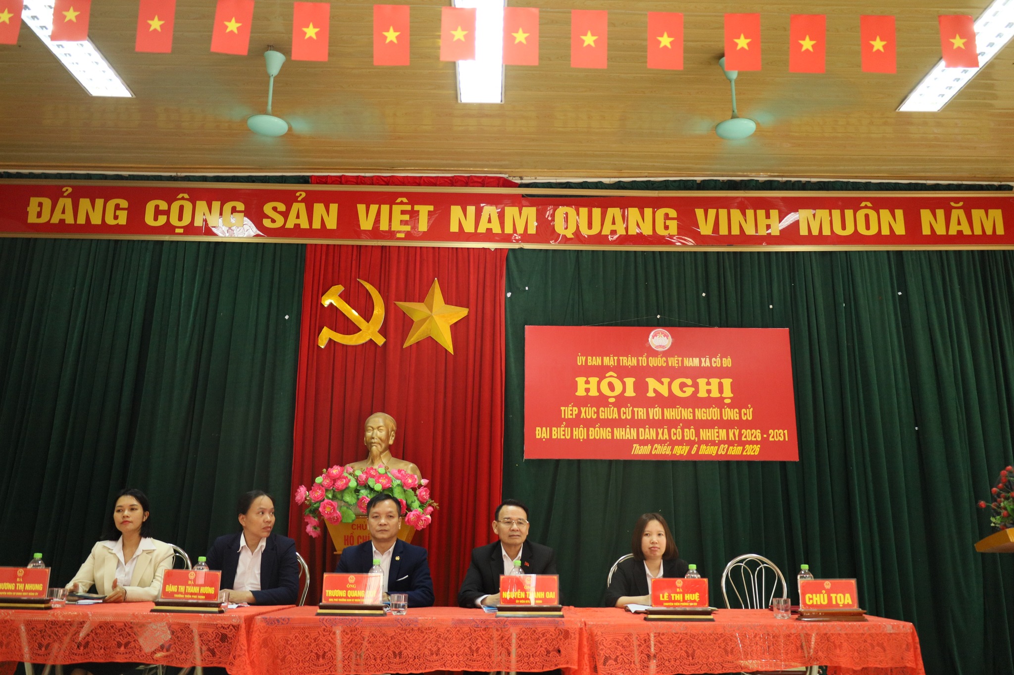 Xã Cổ Đô hoàn thành tổ chức hội nghị tiếp xúc cử tri với người ứng cử đại biểu HĐND xã