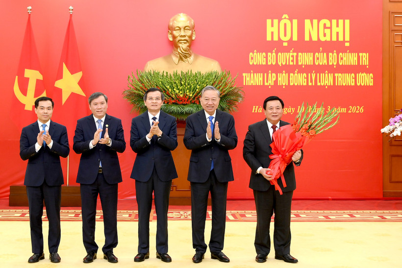 Tổng Bí thư Tô Lâm chủ trì hội nghị công bố thành lập Hội đồng Lý luận Trung ương nhiệm kỳ 2026-2031