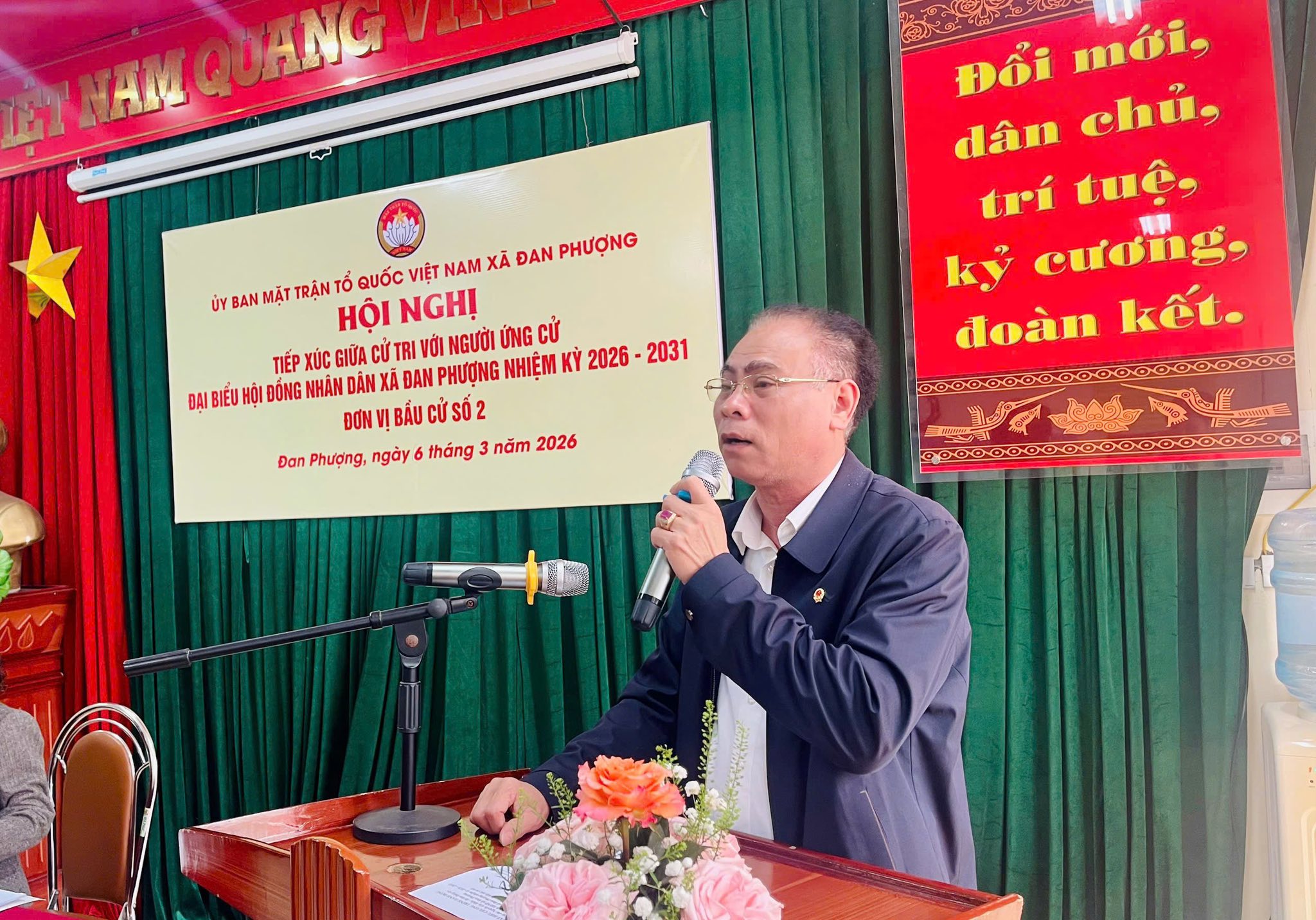 Xã Đan Phượng hoàn thành tiếp xúc cử tri để người ứng cử đại biểu HĐND xã vận động bầu cử