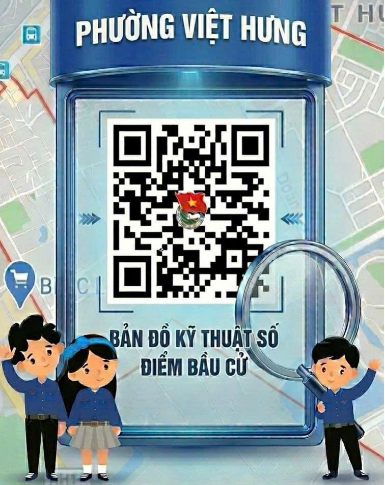 Phường Việt Hưng ra mắt mô hình “Bản đồ kỹ thuật số Điểm bầu cử”